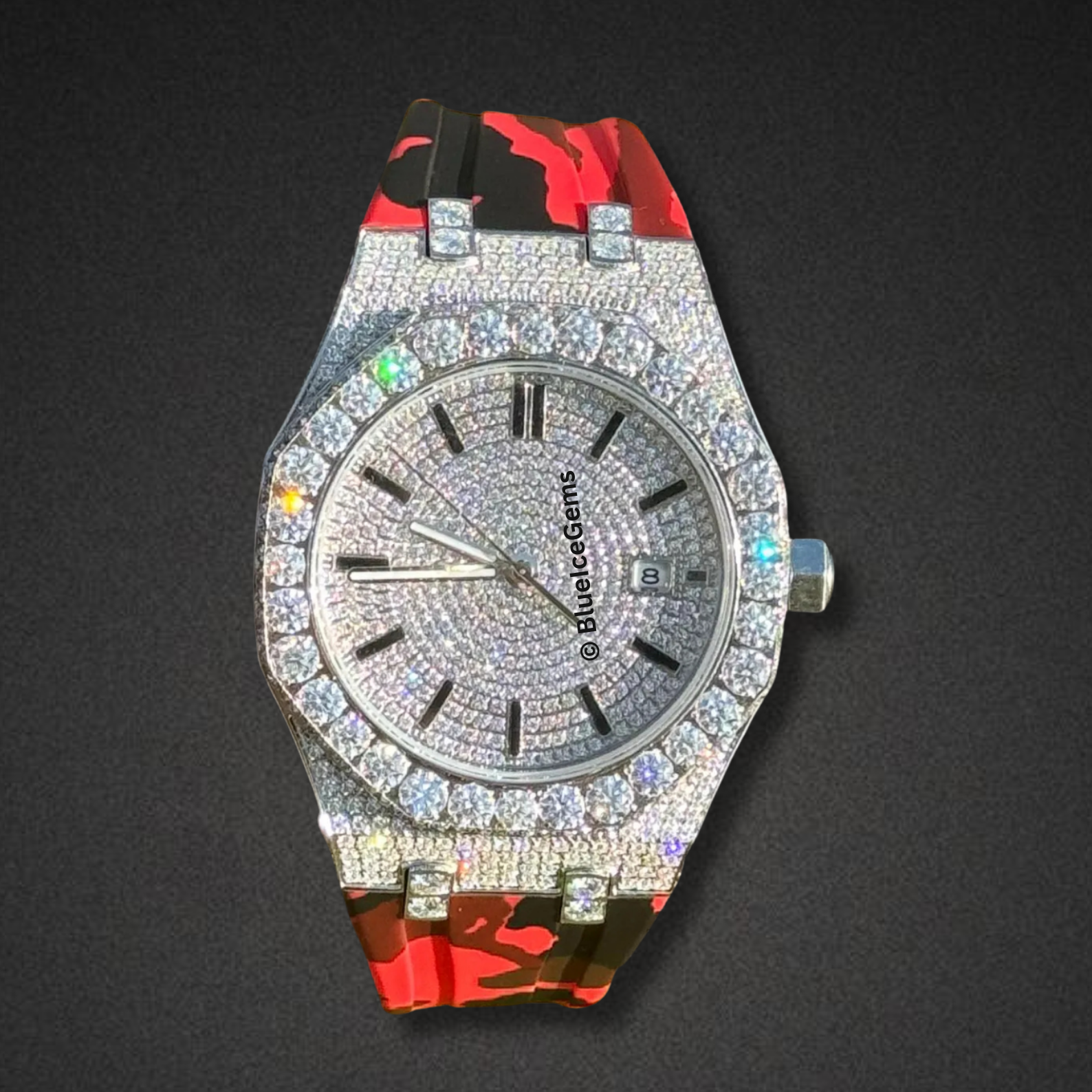 The "Camo Drip" Diamond Watch