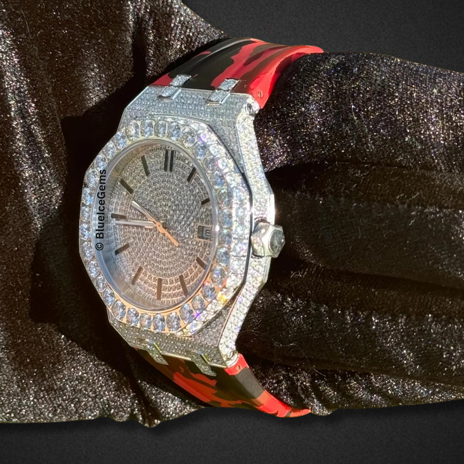 The "Camo Drip" Diamond Watch
