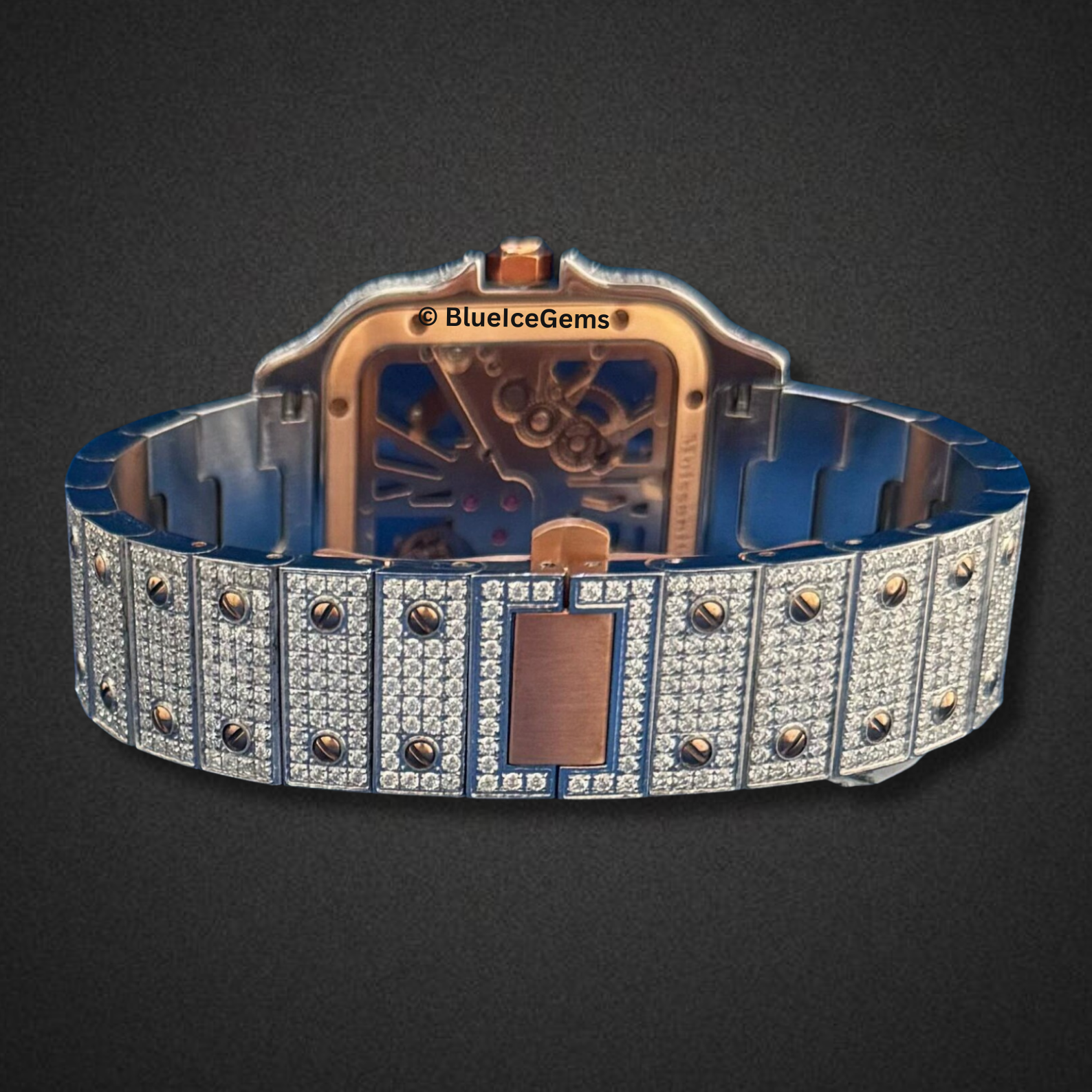 The "Icy Gold Skeleton" Diamond Watch