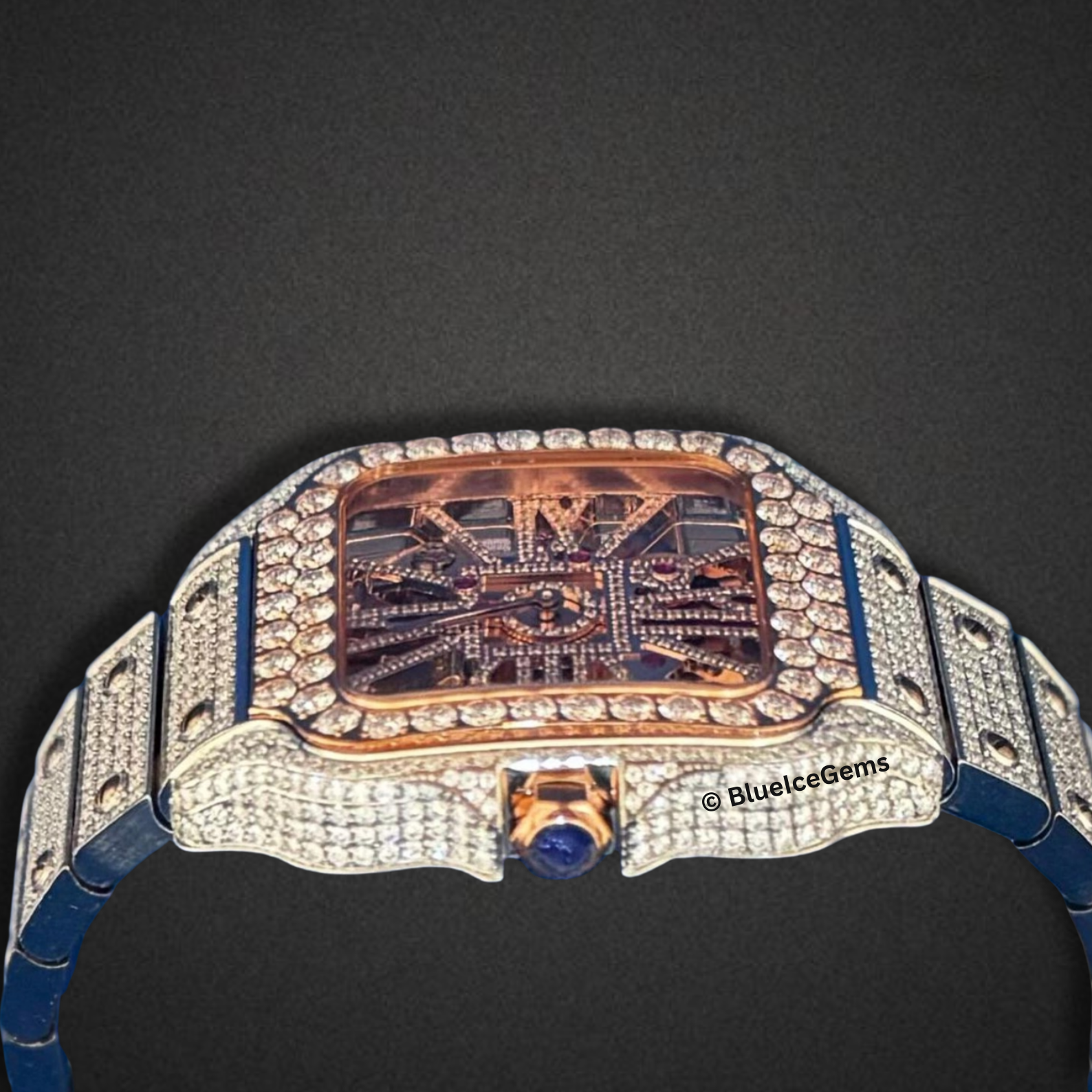 The "Icy Gold Skeleton" Diamond Watch