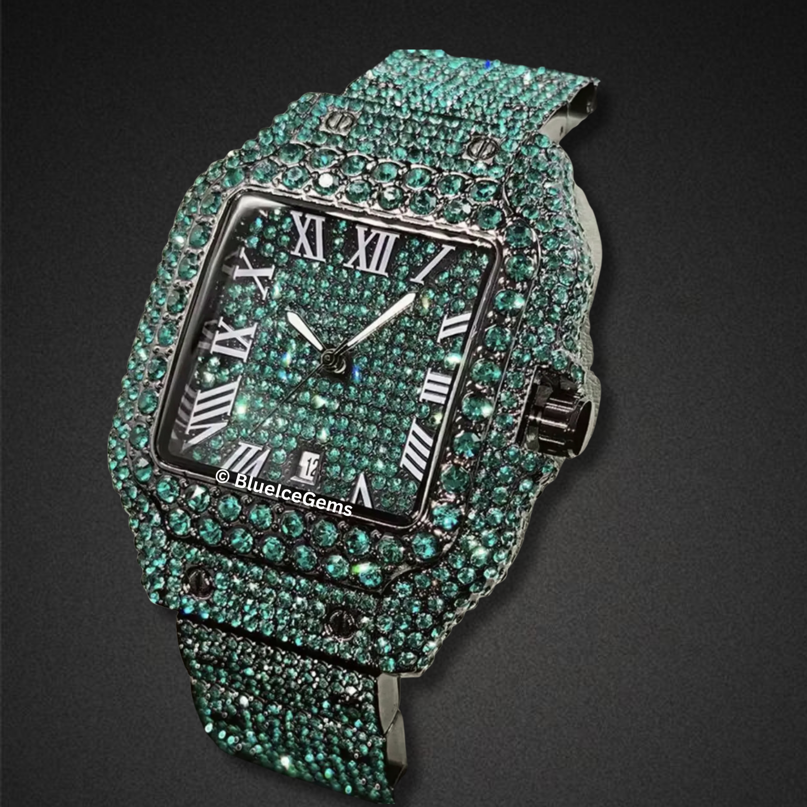 The "Emerald Sentinel" Diamond Watch