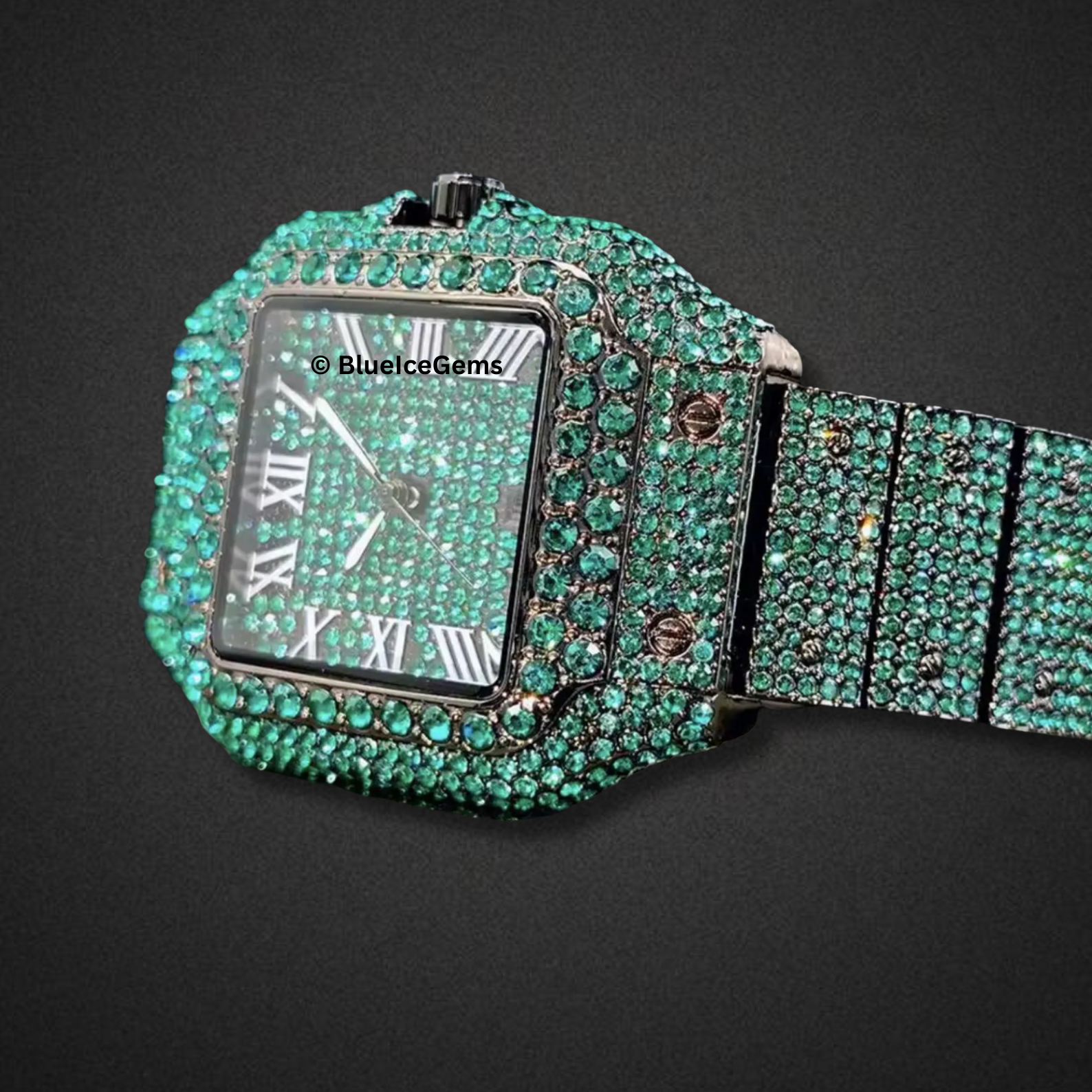 The "Emerald Sentinel" Diamond Watch