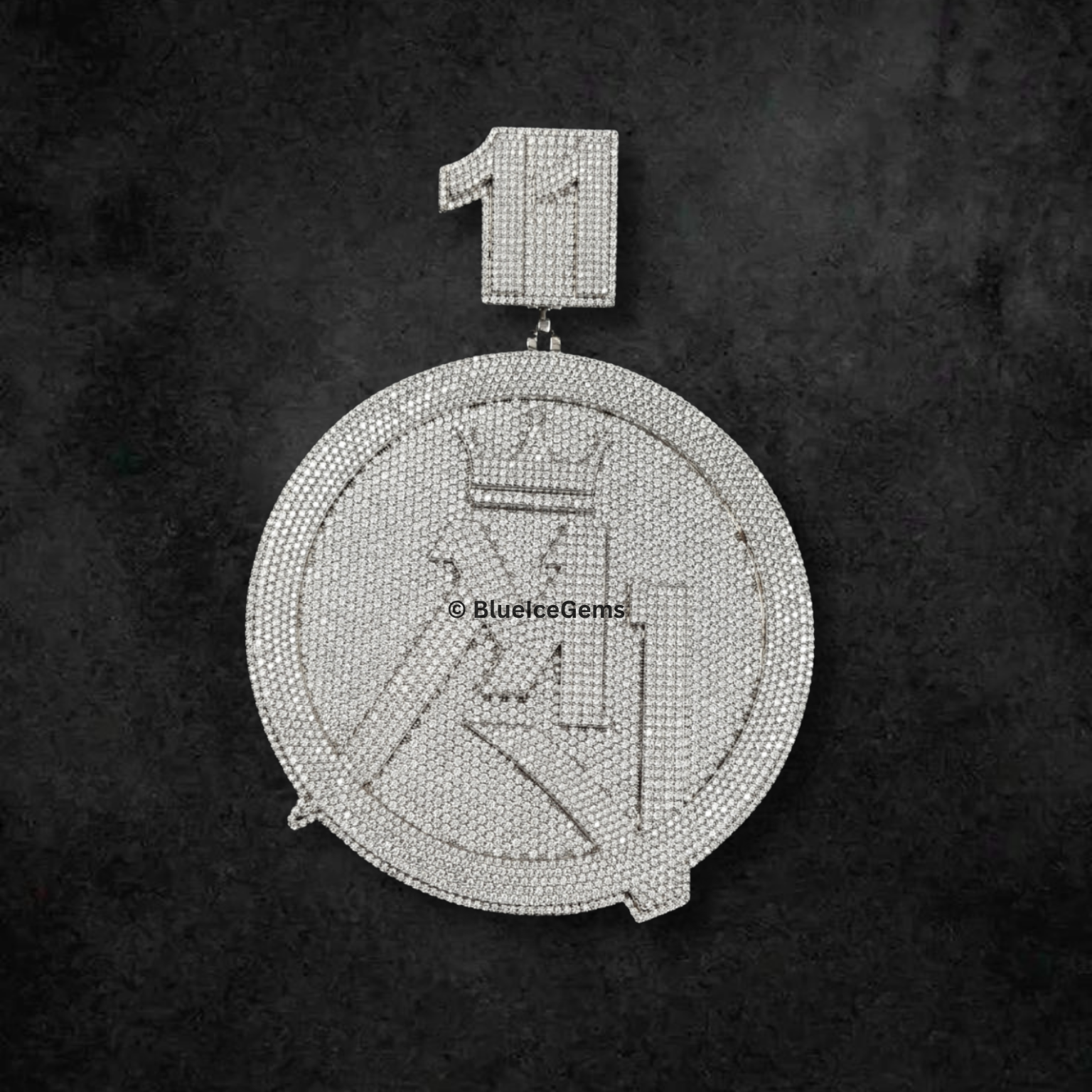 The "11 MV" Crowned Medallion Pendant