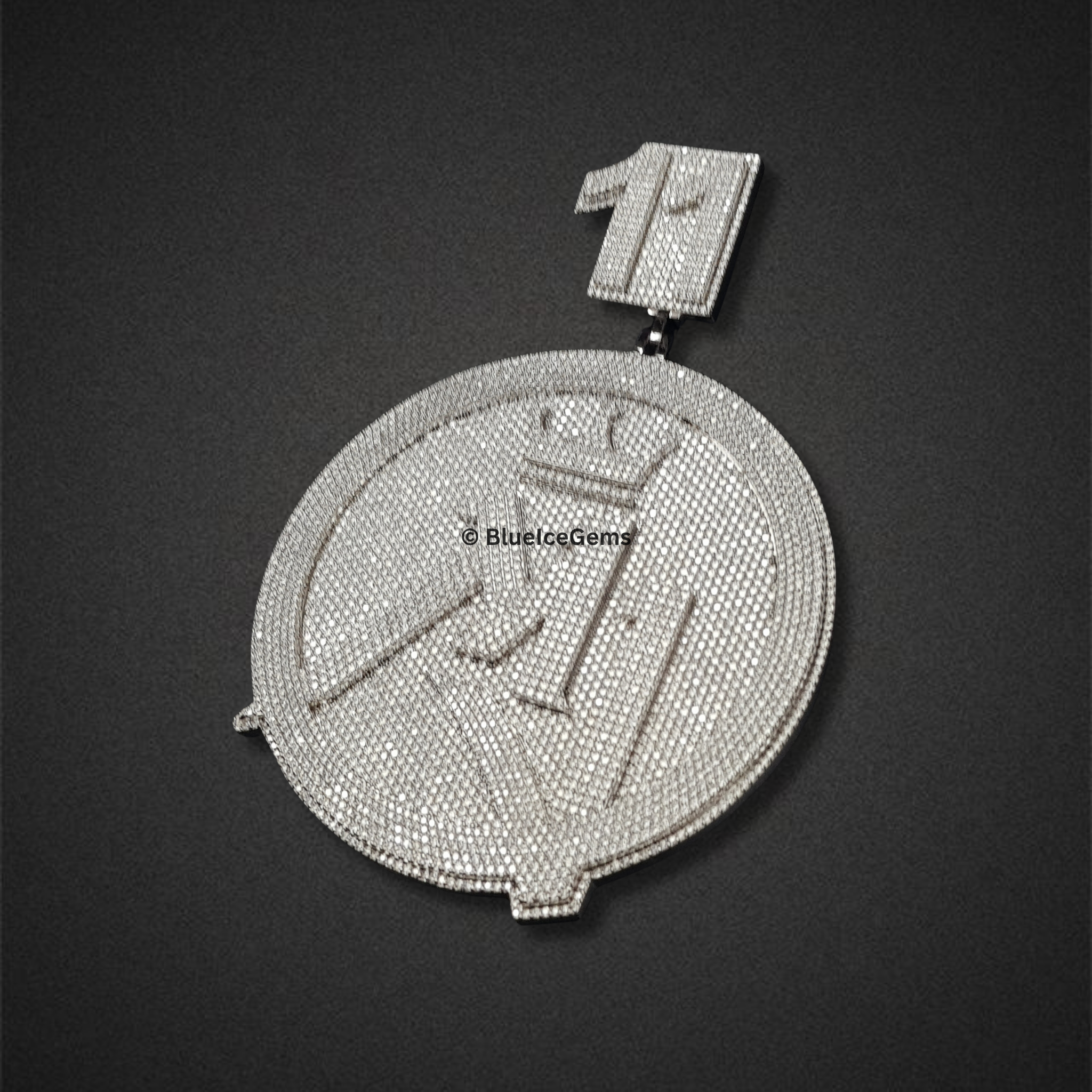 The "11 MV" Crowned Medallion Pendant