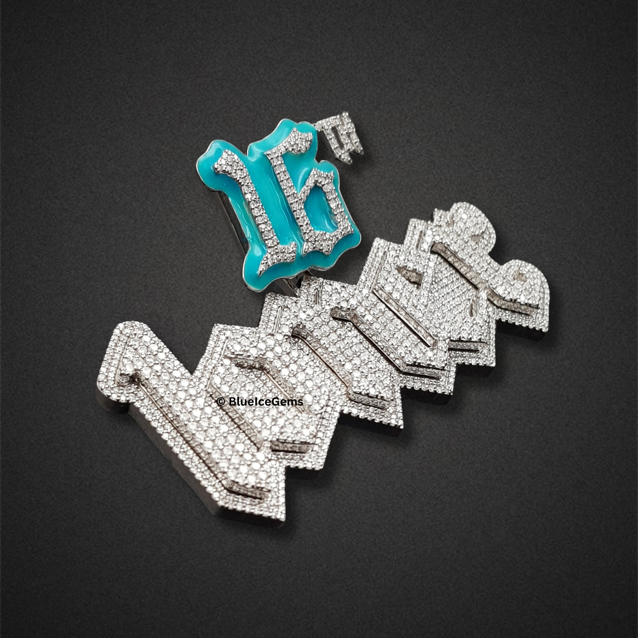 The "16 loner" Turquoise & Diamond Pendant