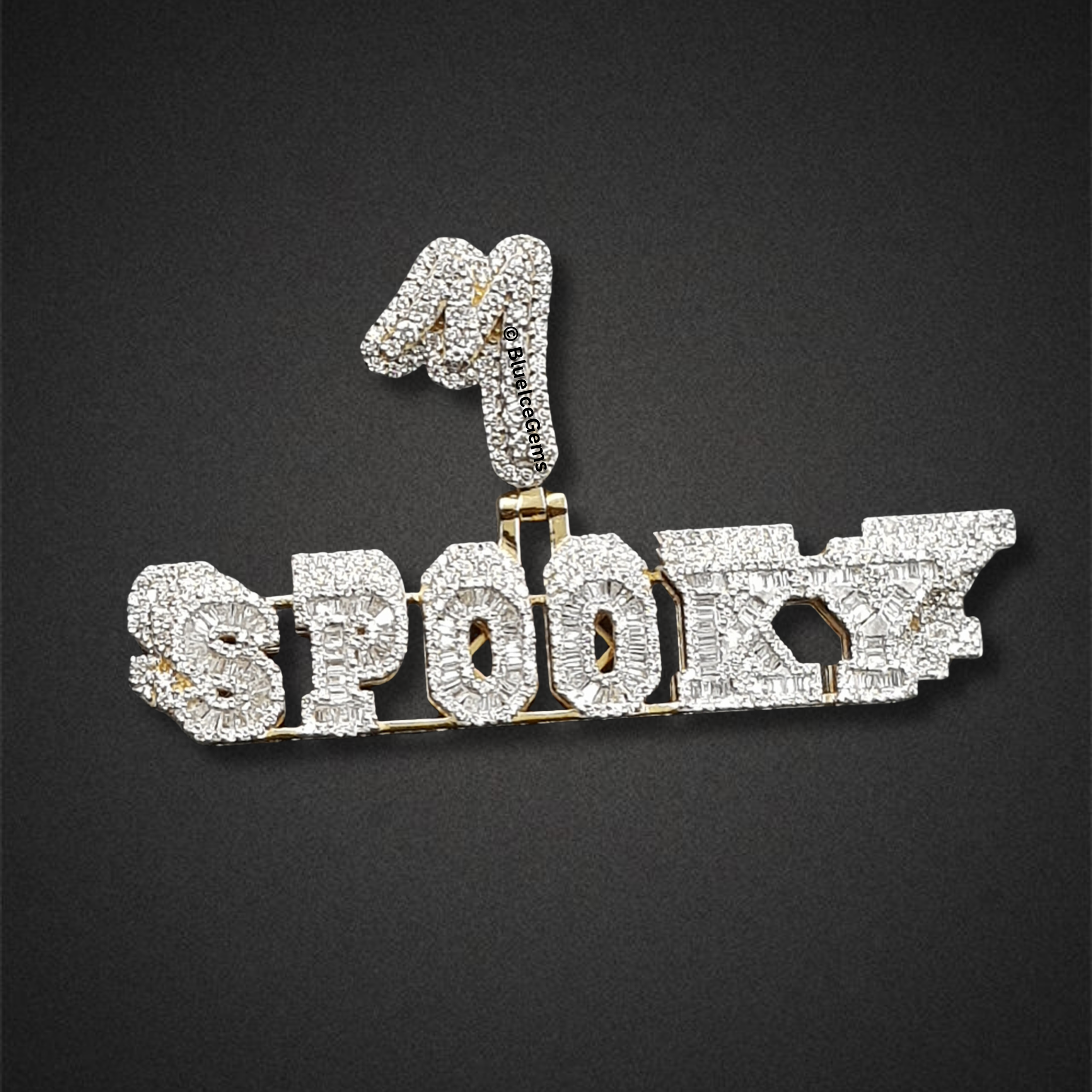 The "1 SPOOKY" Diamond Statement Pendant