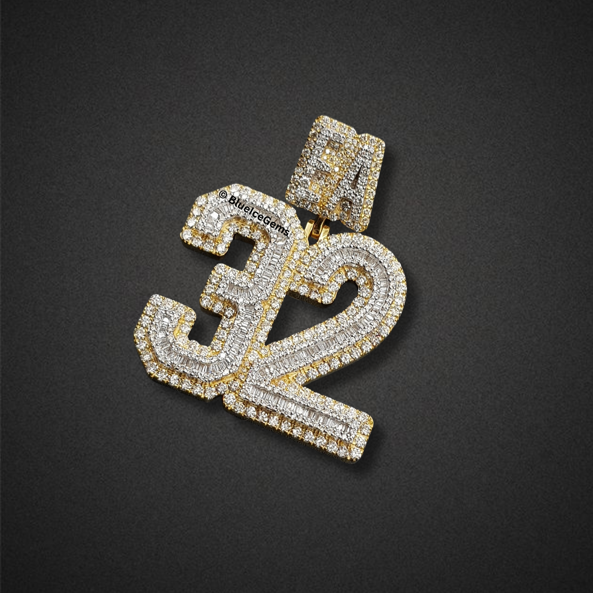 The "32" Diamond Legacy Number Pendant