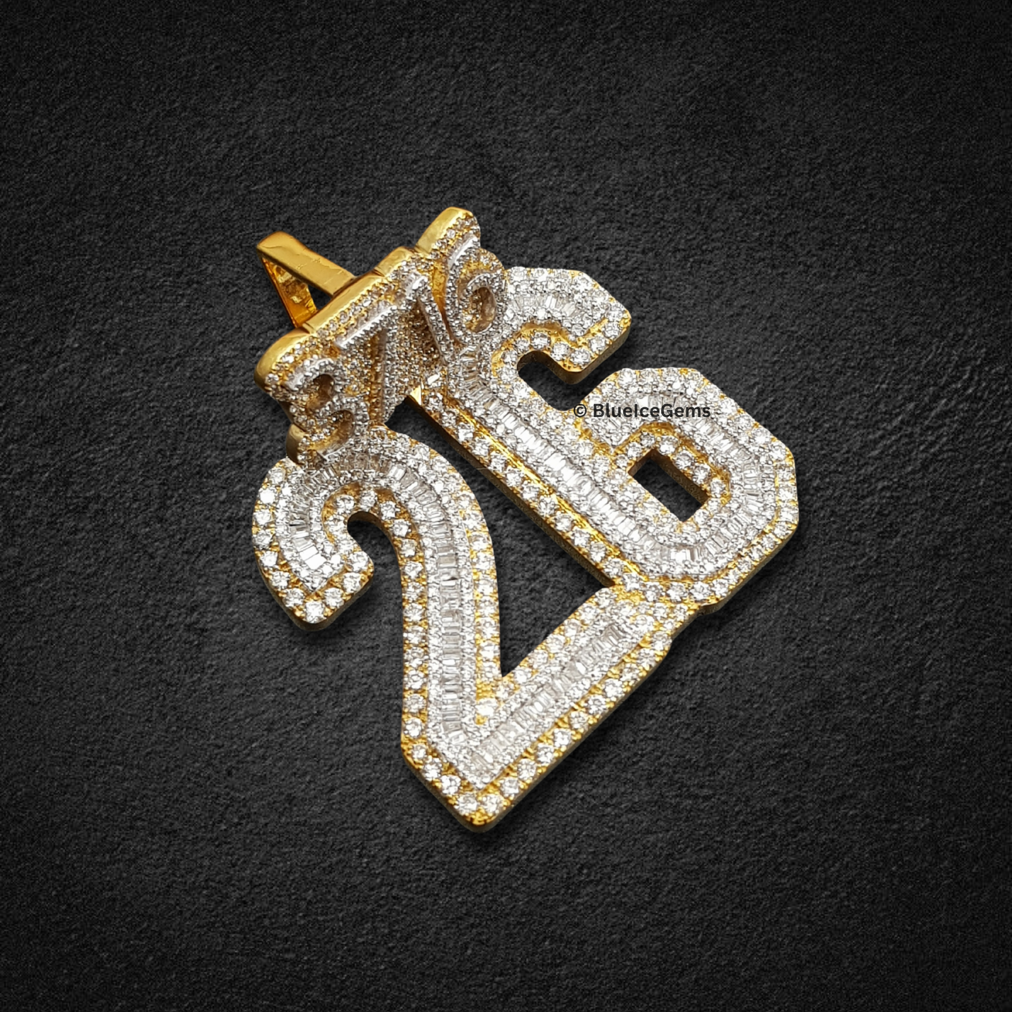 The "3716 26" Diamond Dual-Number Pendant