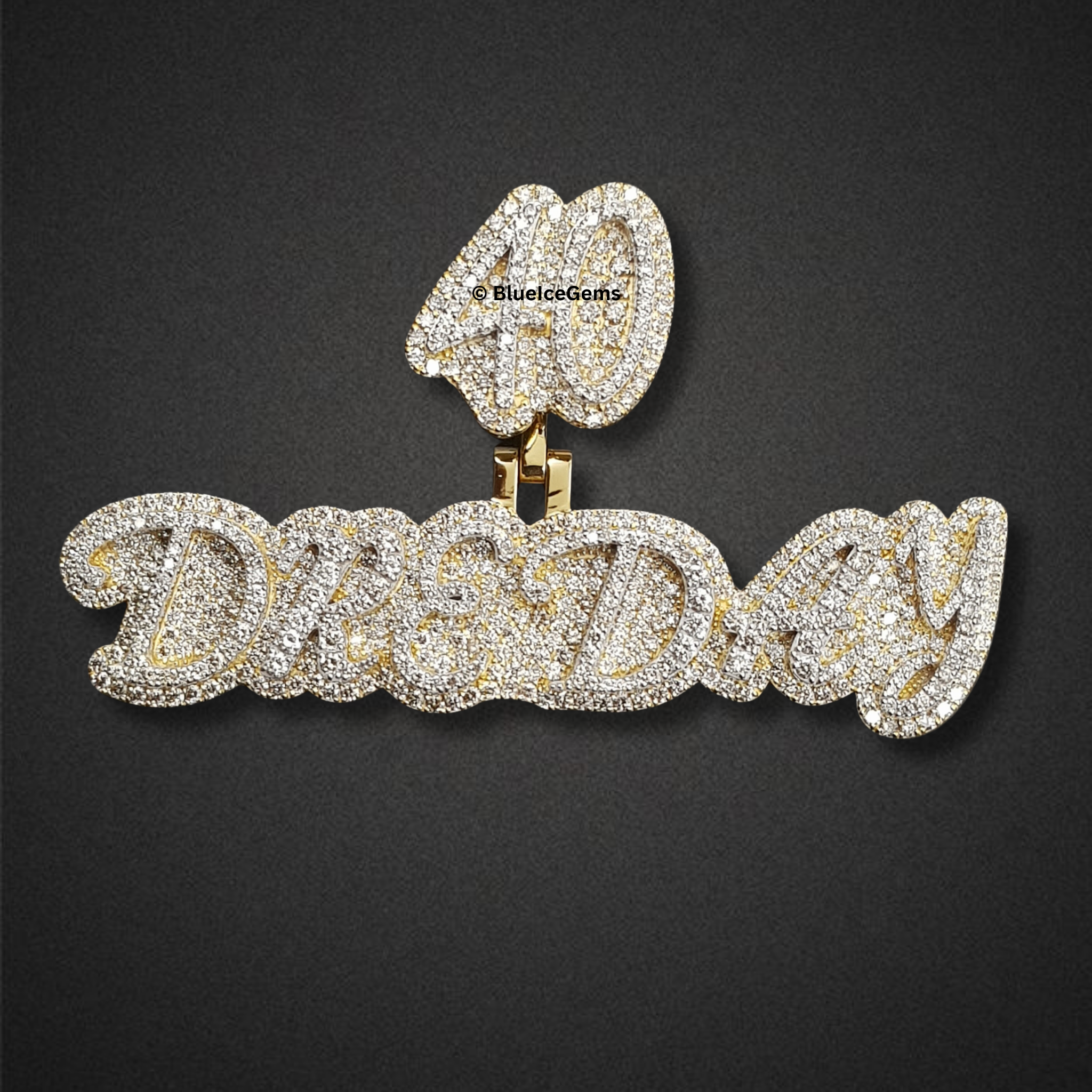 The "40th Birthday" Diamond Script Pendant