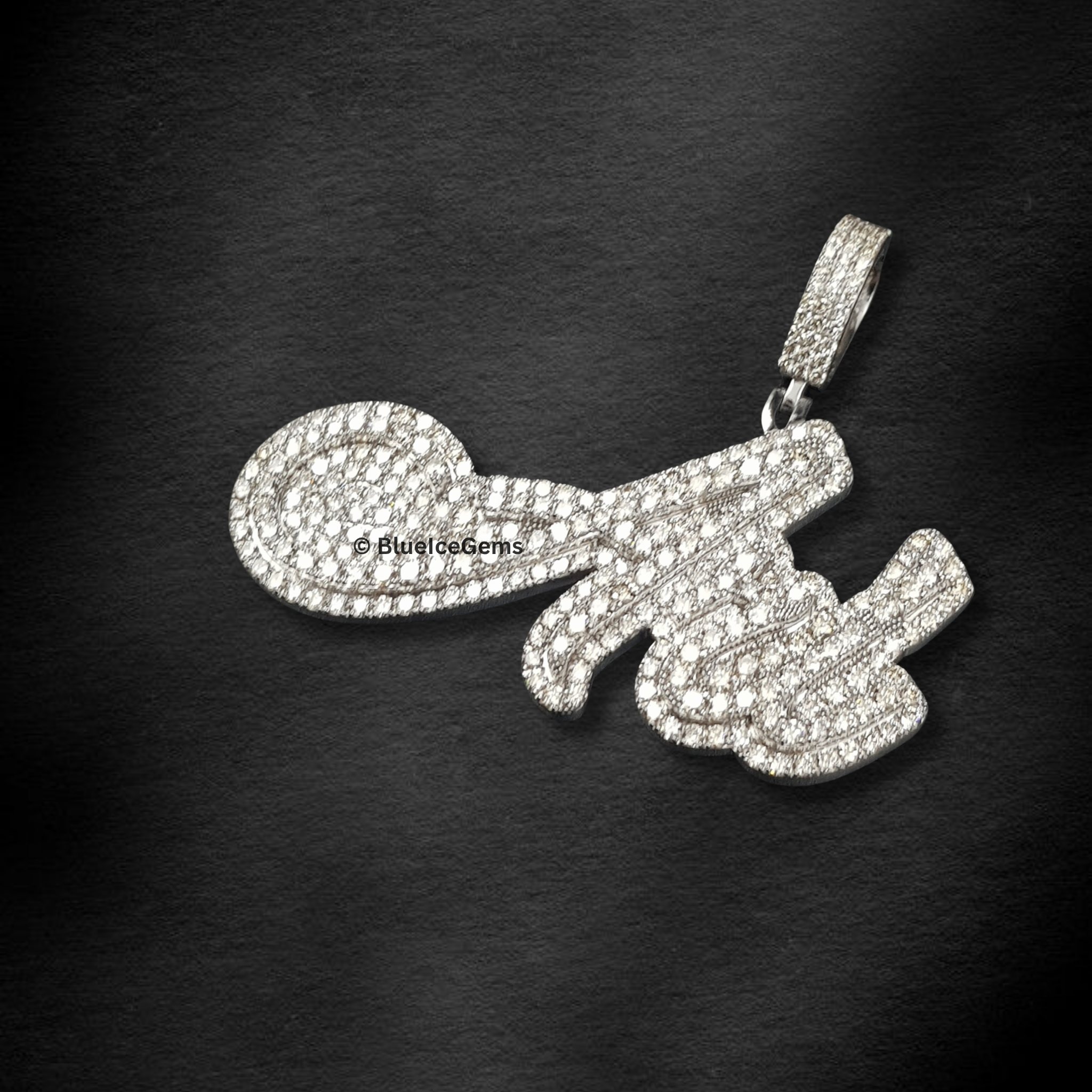 The "Ari" Diamond Script Pendant