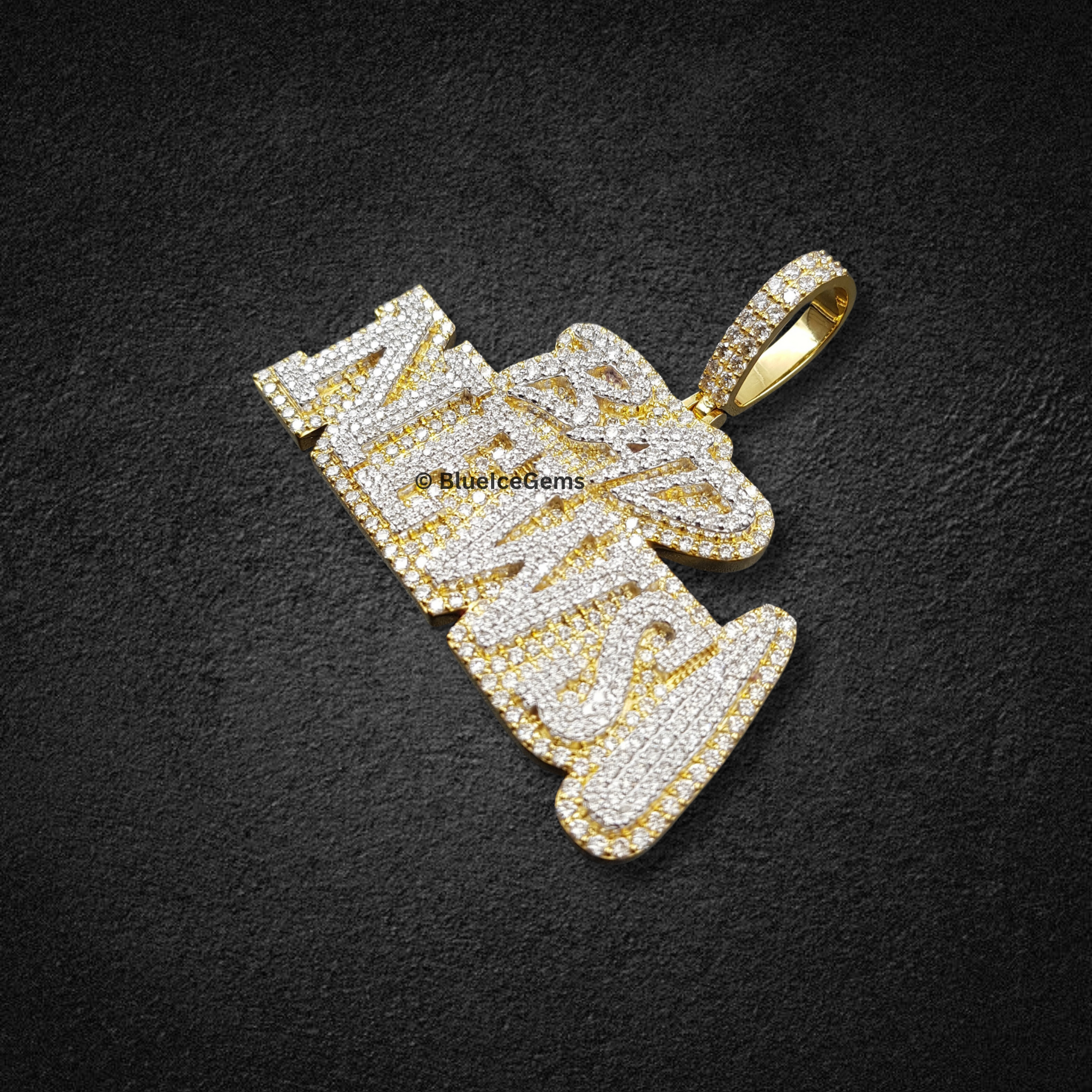The "BAD NEWS" Diamond Statement Pendant