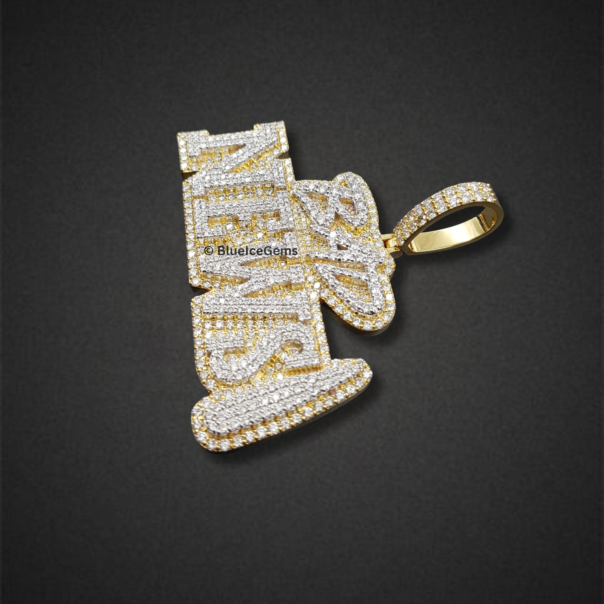 The "BAD NEWS" Diamond Statement Pendant
