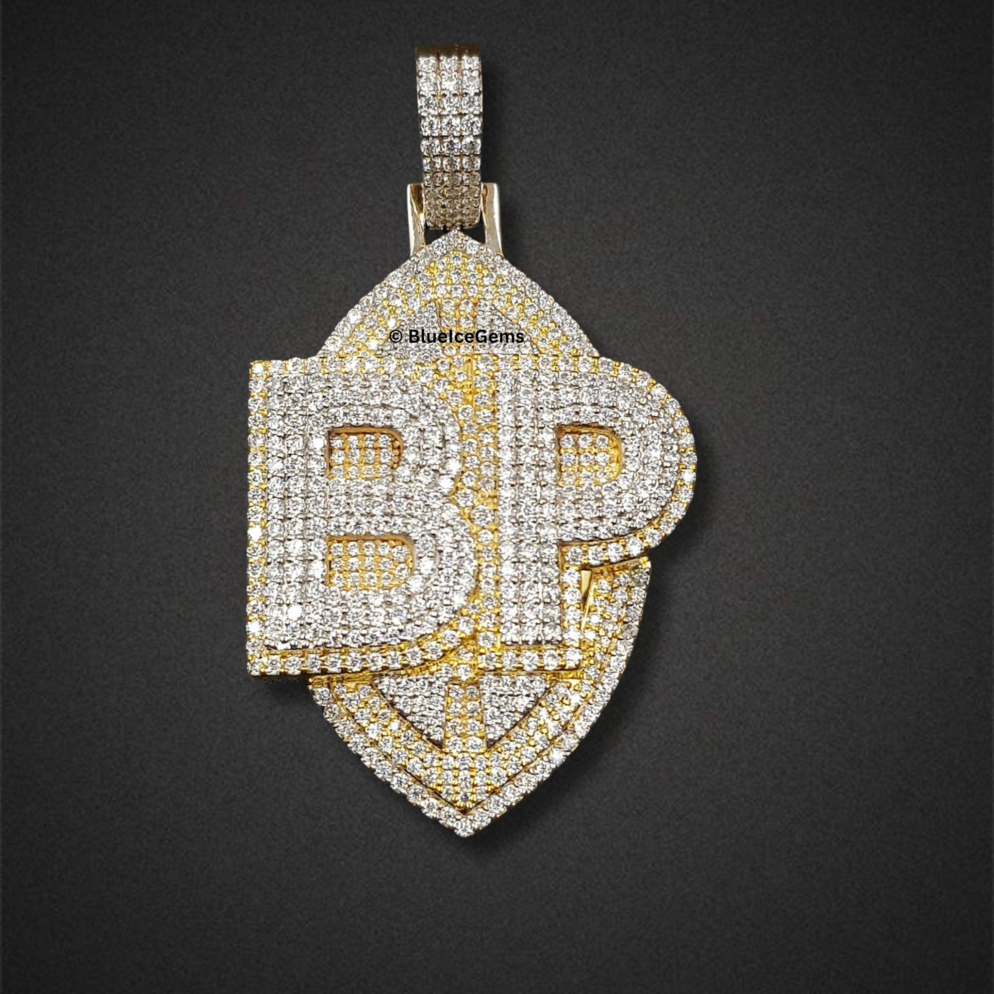 The "BP Shield" Diamond Emblem Pendant