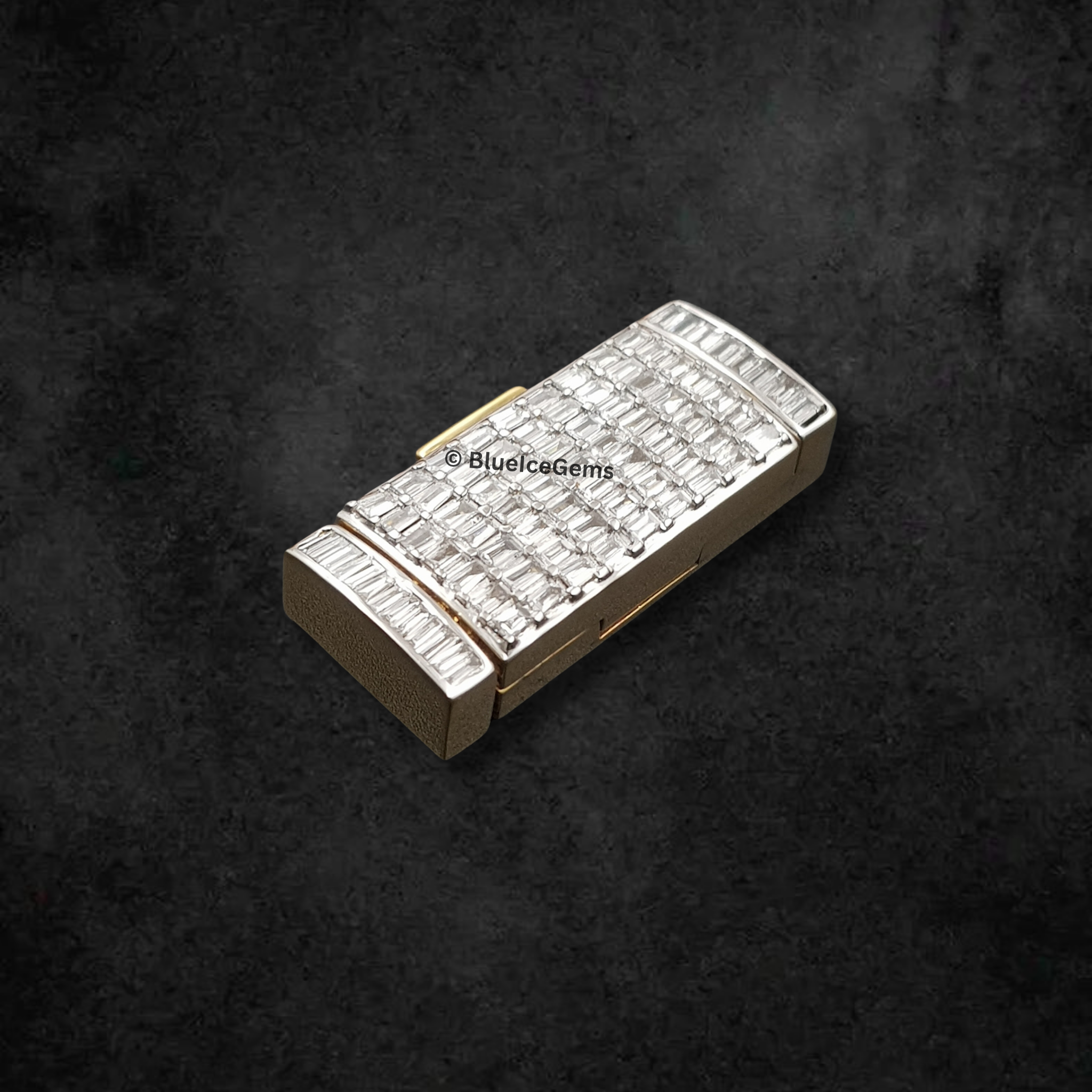 The "Baguette Brilliance" Diamond Pendant