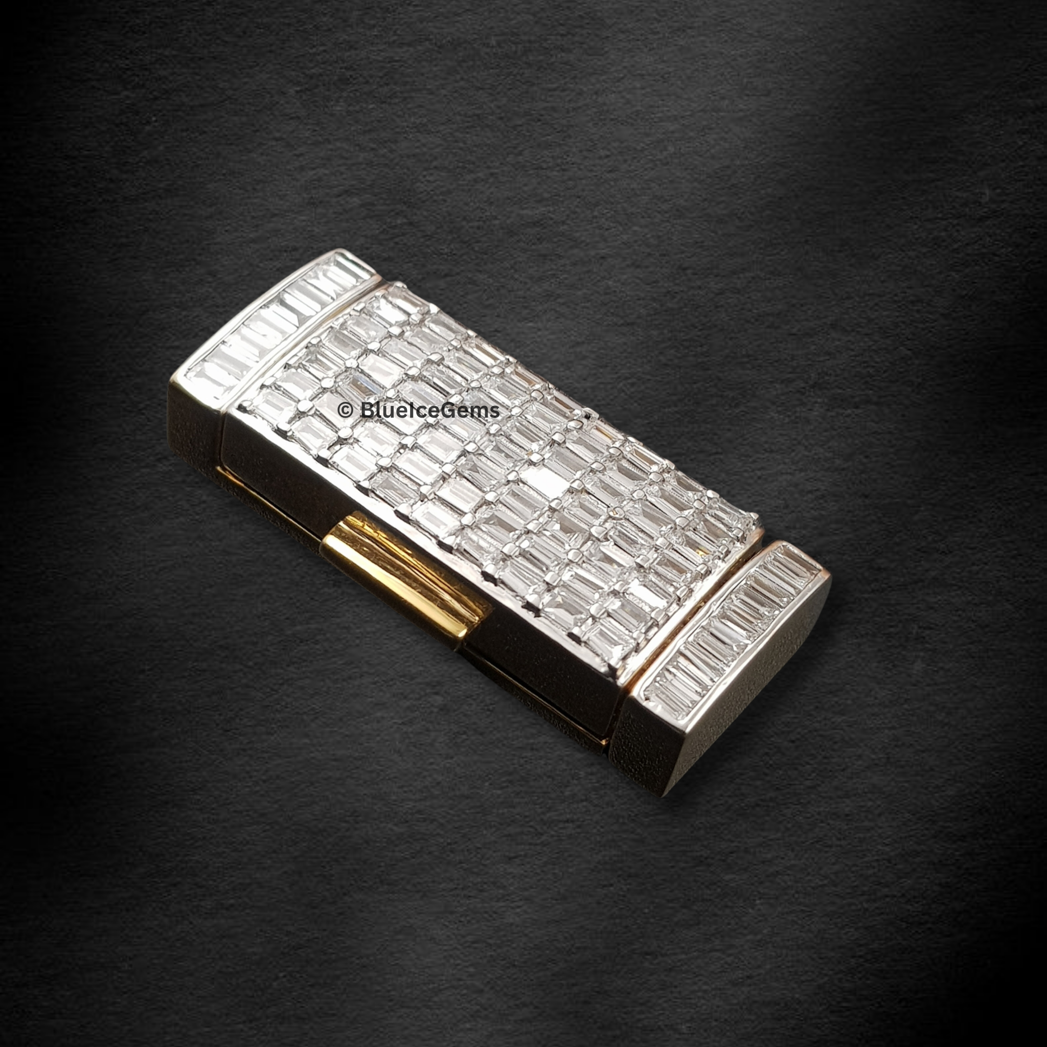 The "Baguette Brilliance" Diamond Pendant