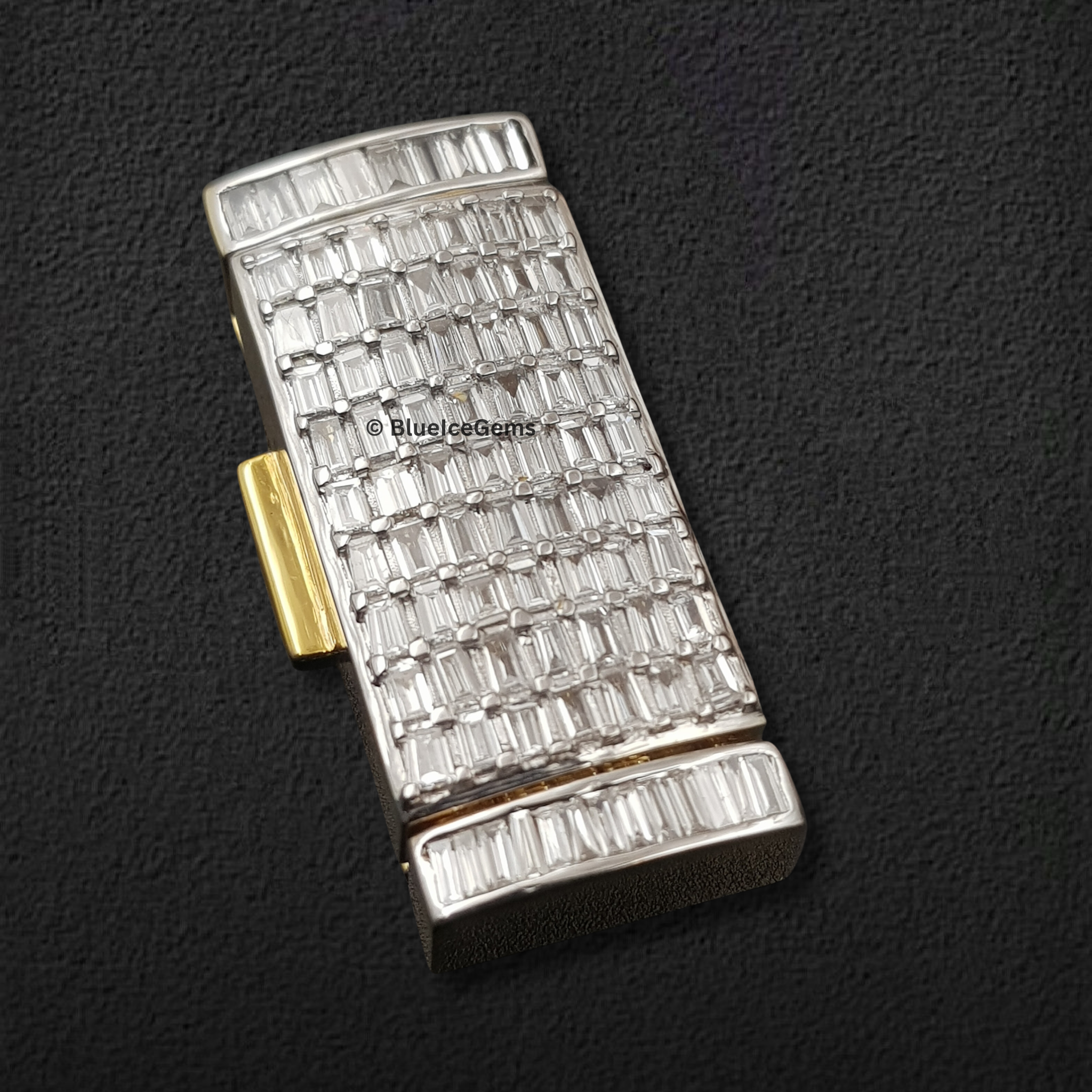 The "Baguette Brilliance" Diamond Pendant