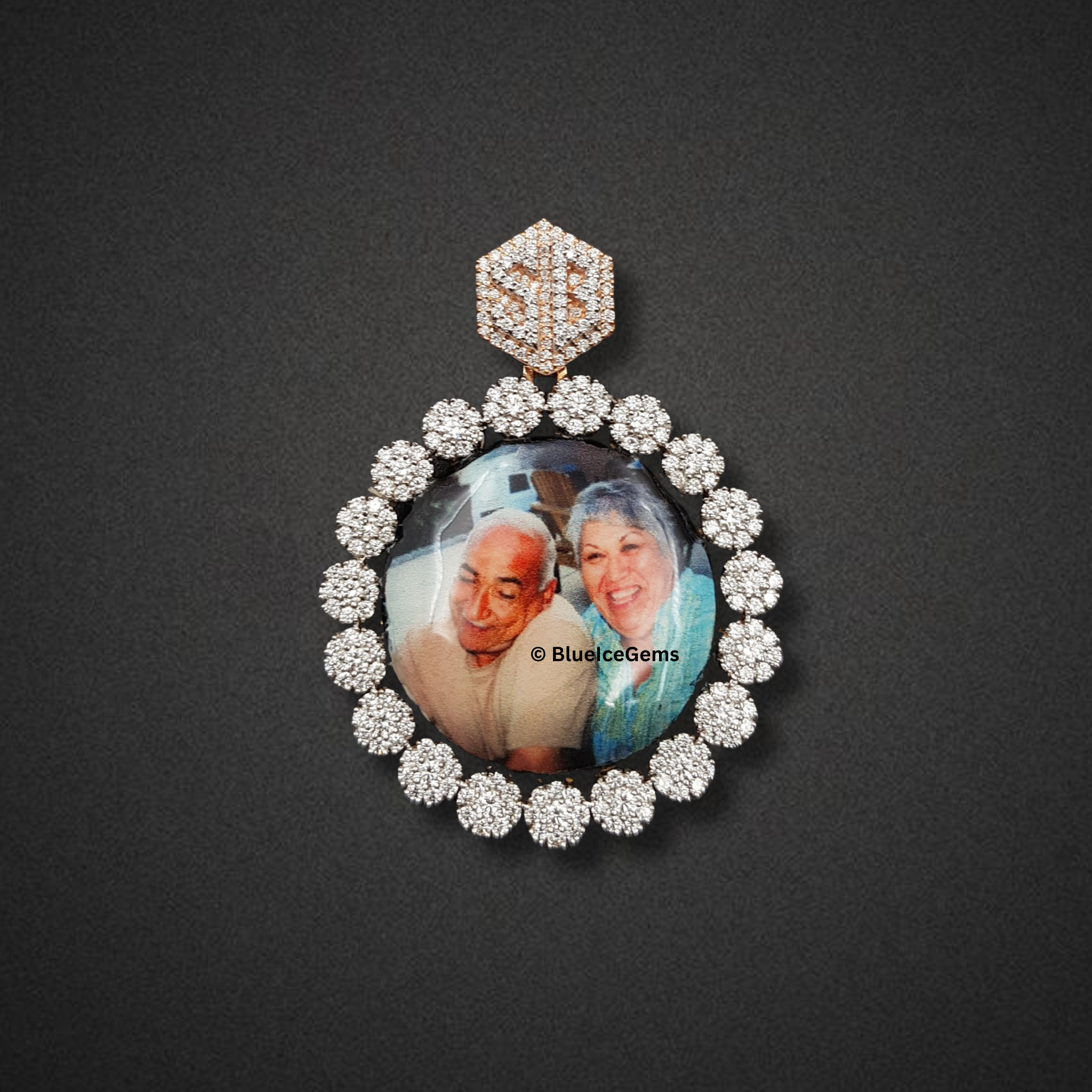 The "Blossoming Love" Diamond Photo Pendant