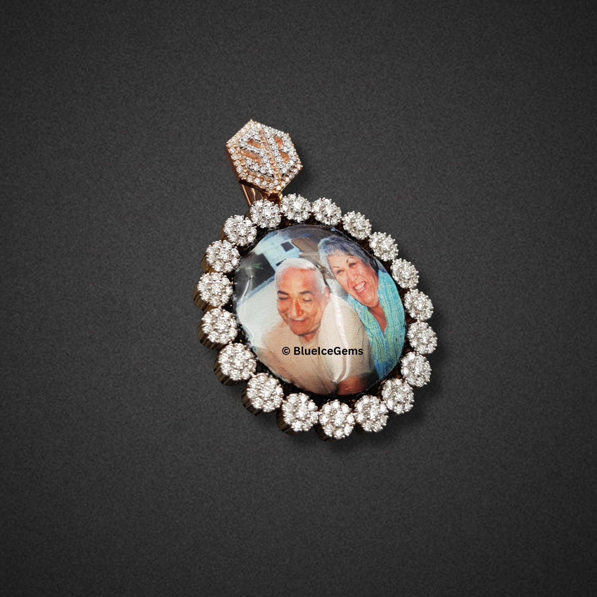 The "Blossoming Love" Diamond Photo Pendant
