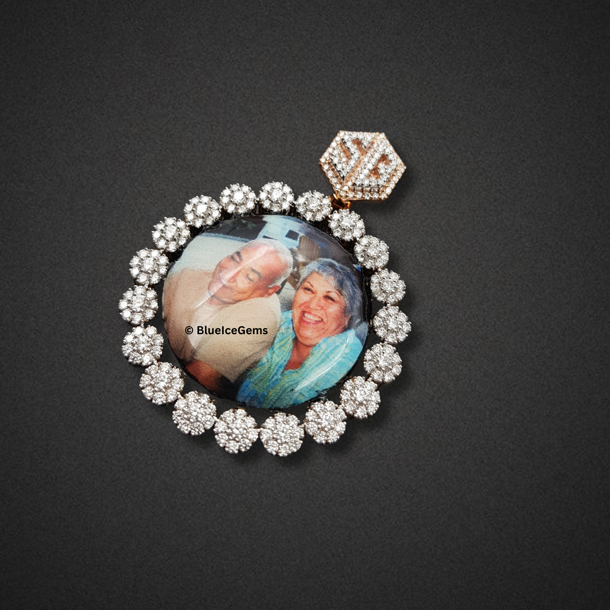 The "Blossoming Love" Diamond Photo Pendant