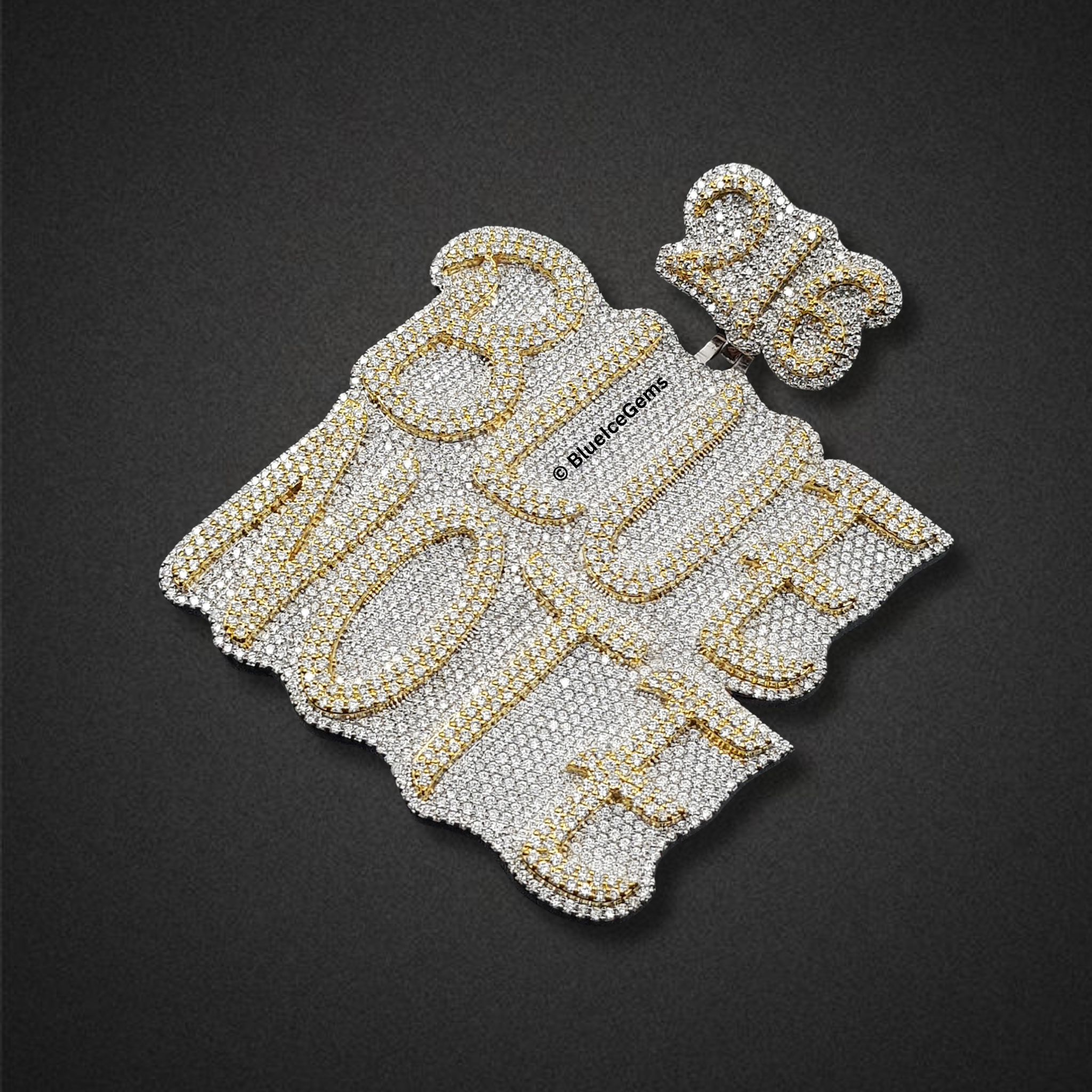 The "Blue Note 216" Diamond Statement Pendant