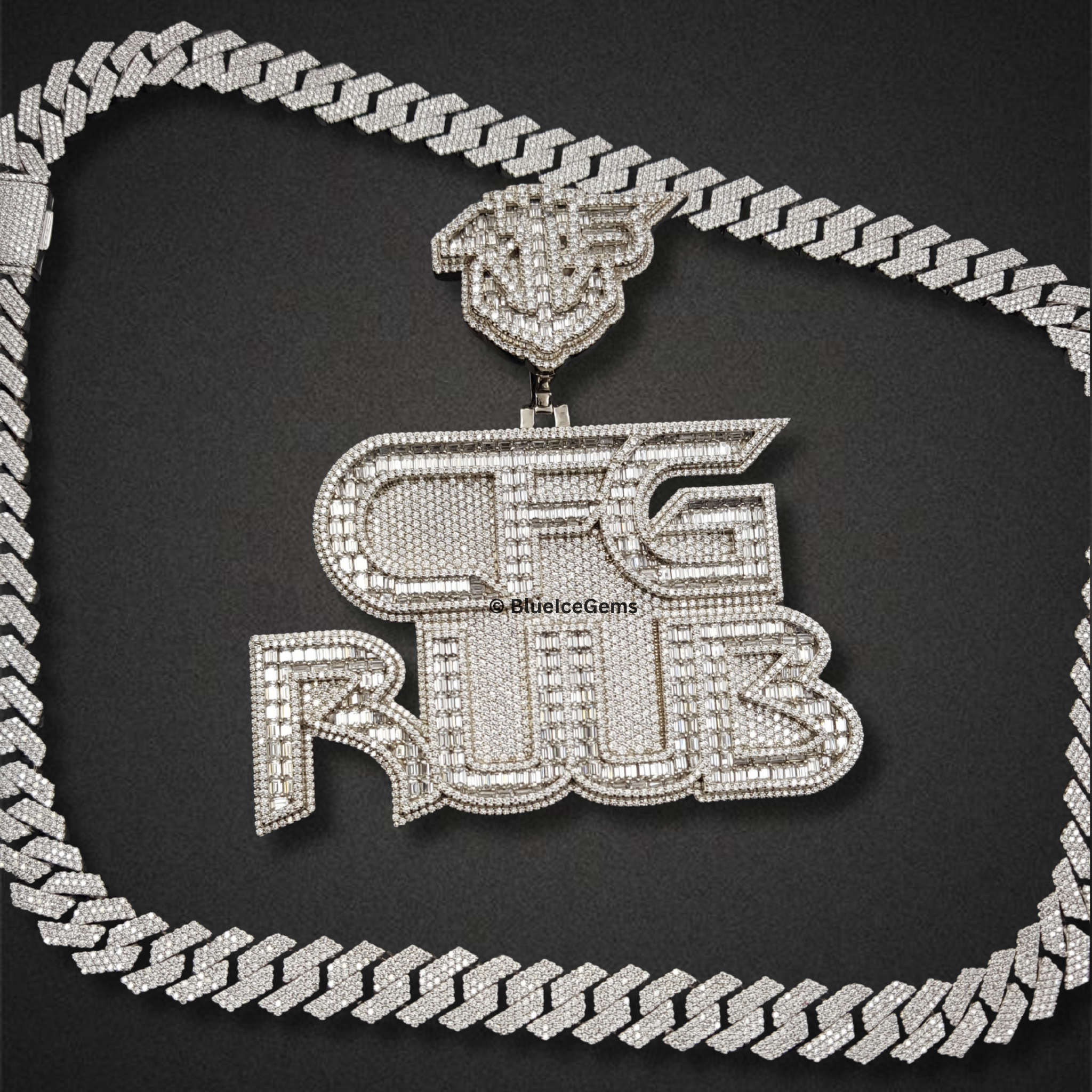 The "CFG RUUB" King Chain Diamond Statement Pendant