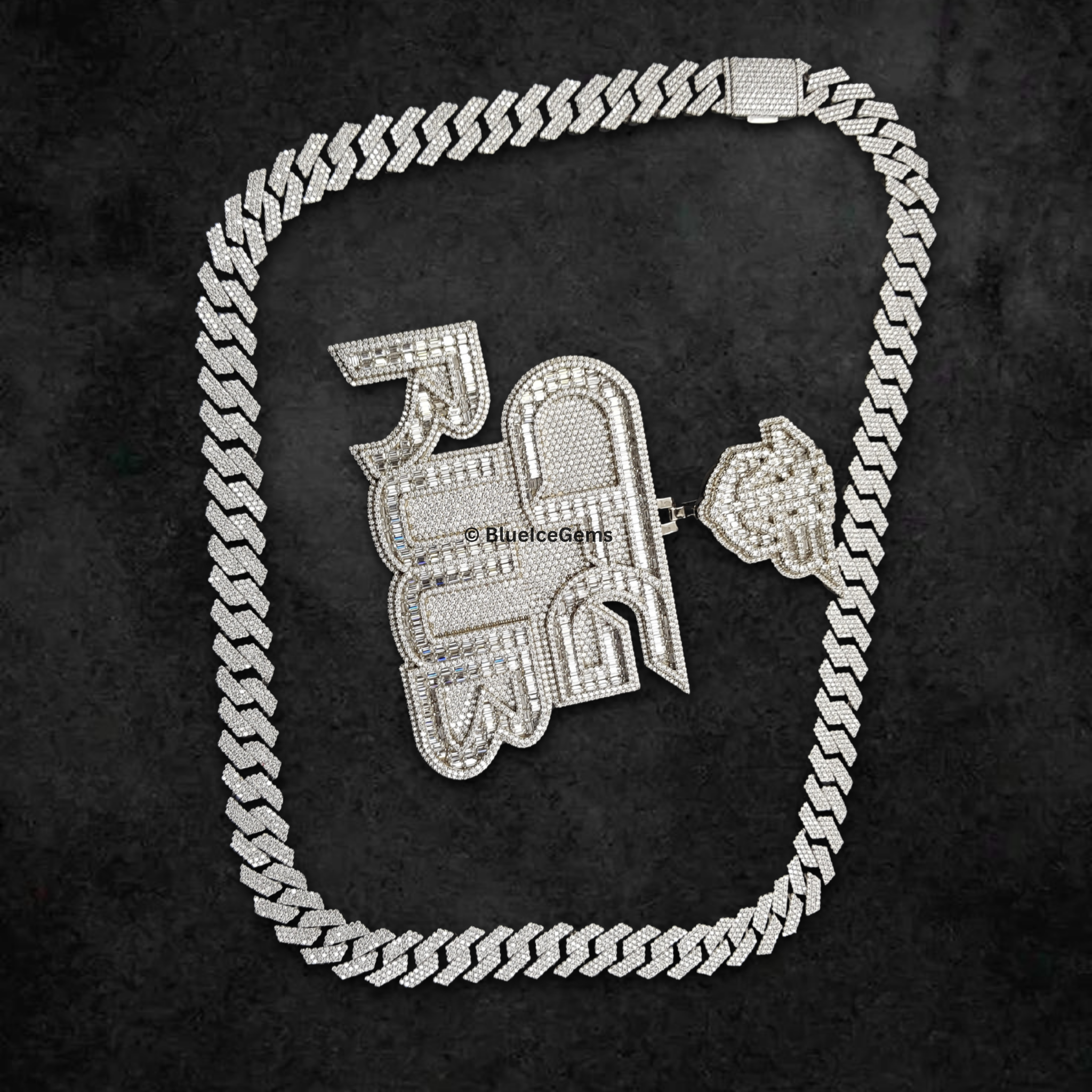 The "CFG RUUB" King Chain Diamond Statement Pendant