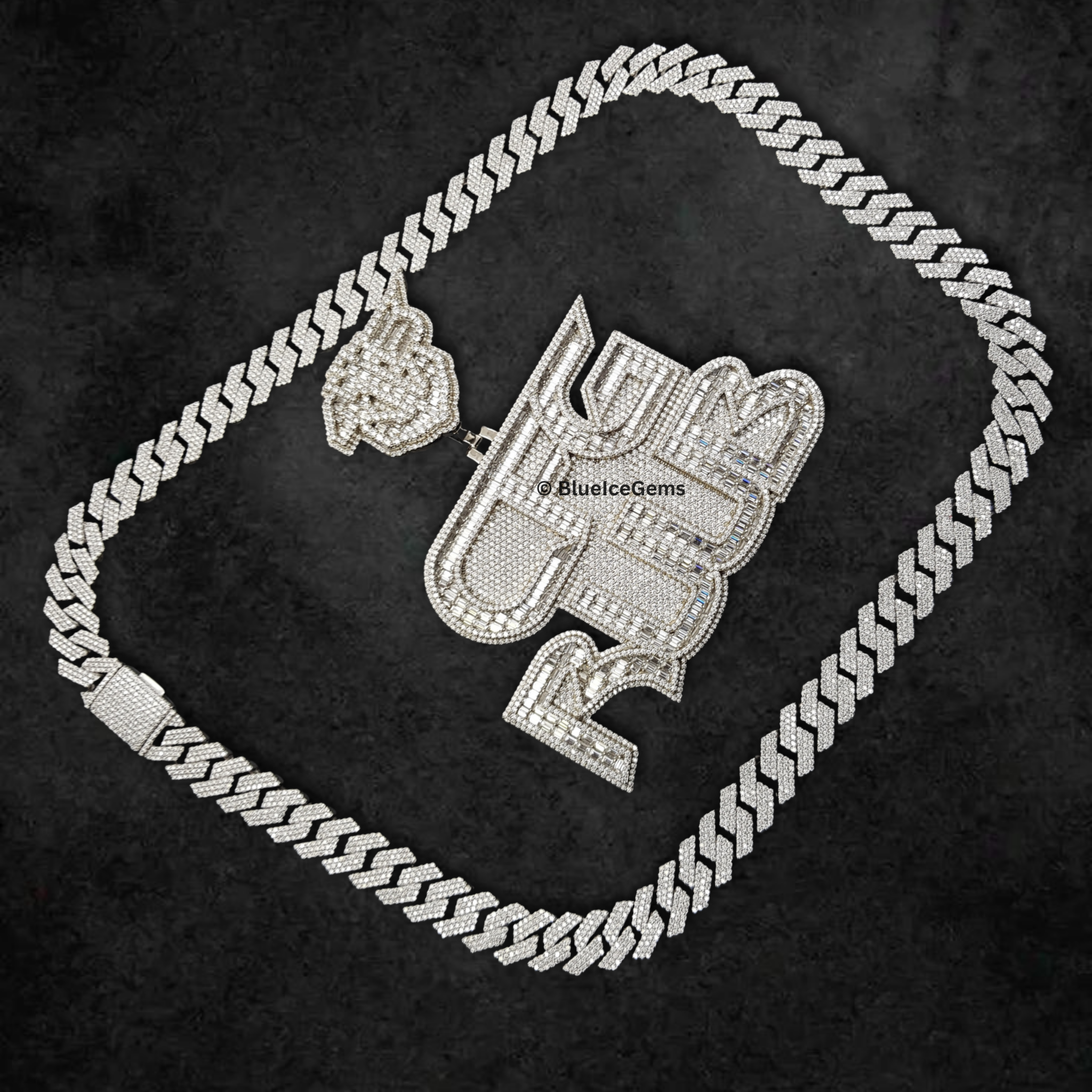 The "CFG RUUB" King Chain Diamond Statement Pendant