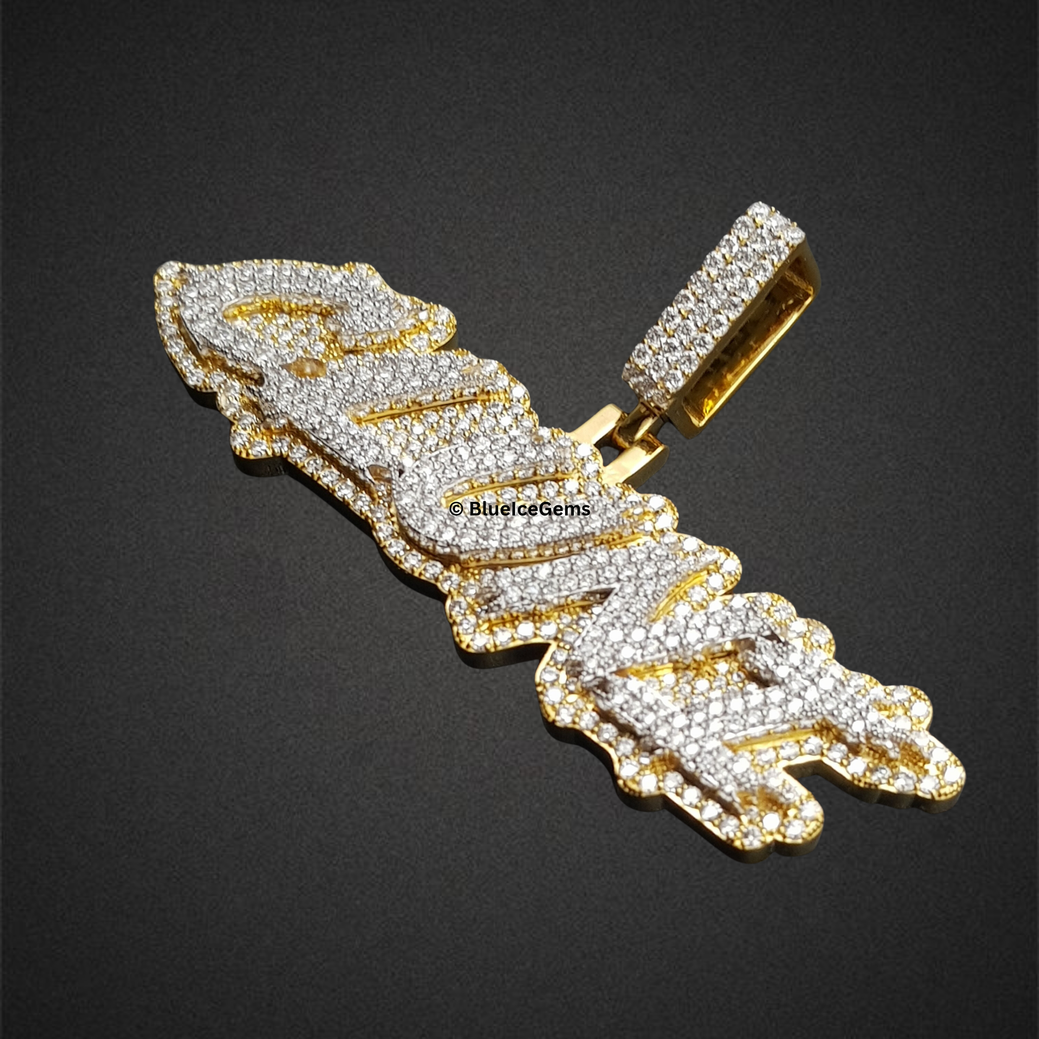 The "CLONI" Diamond Drip Pendant