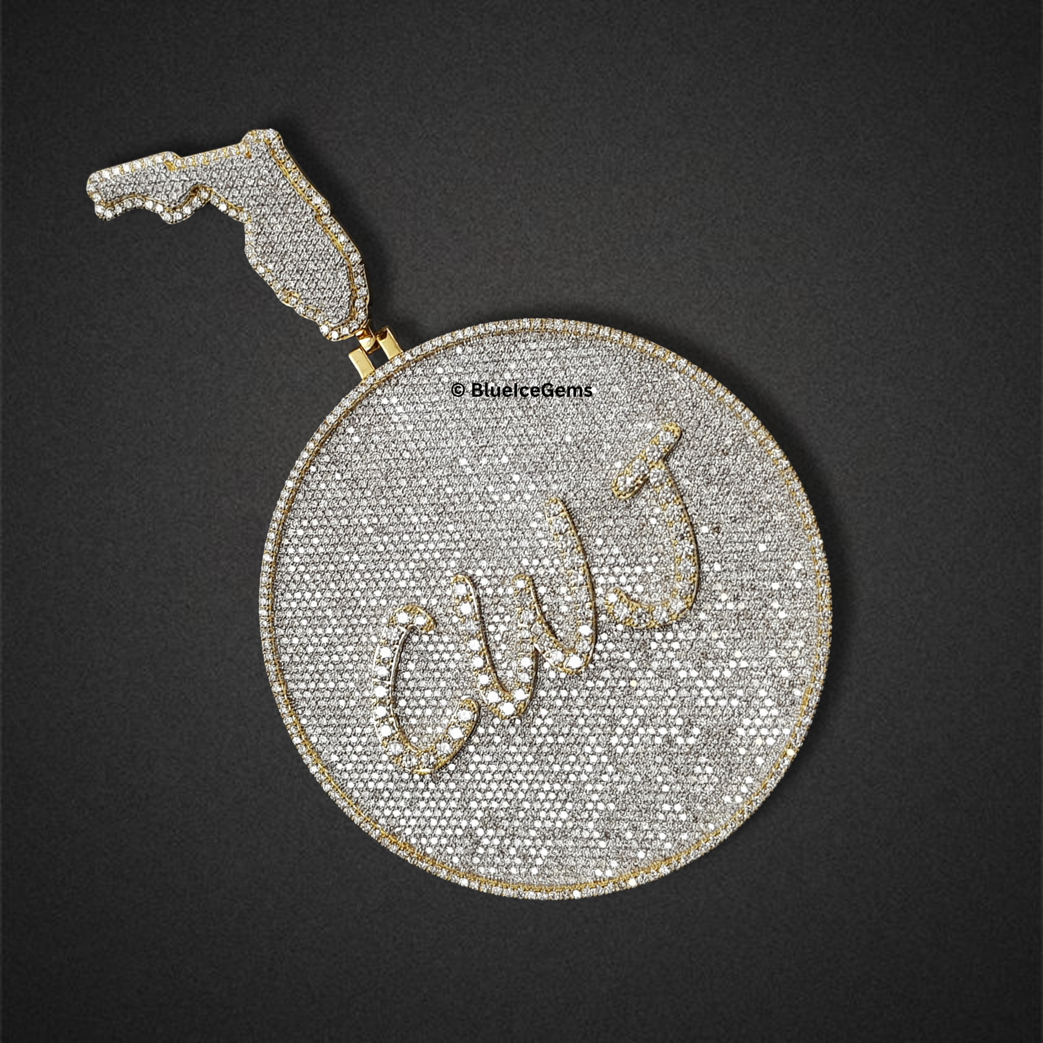 The "CWJ" Diamond Medallion Pendant