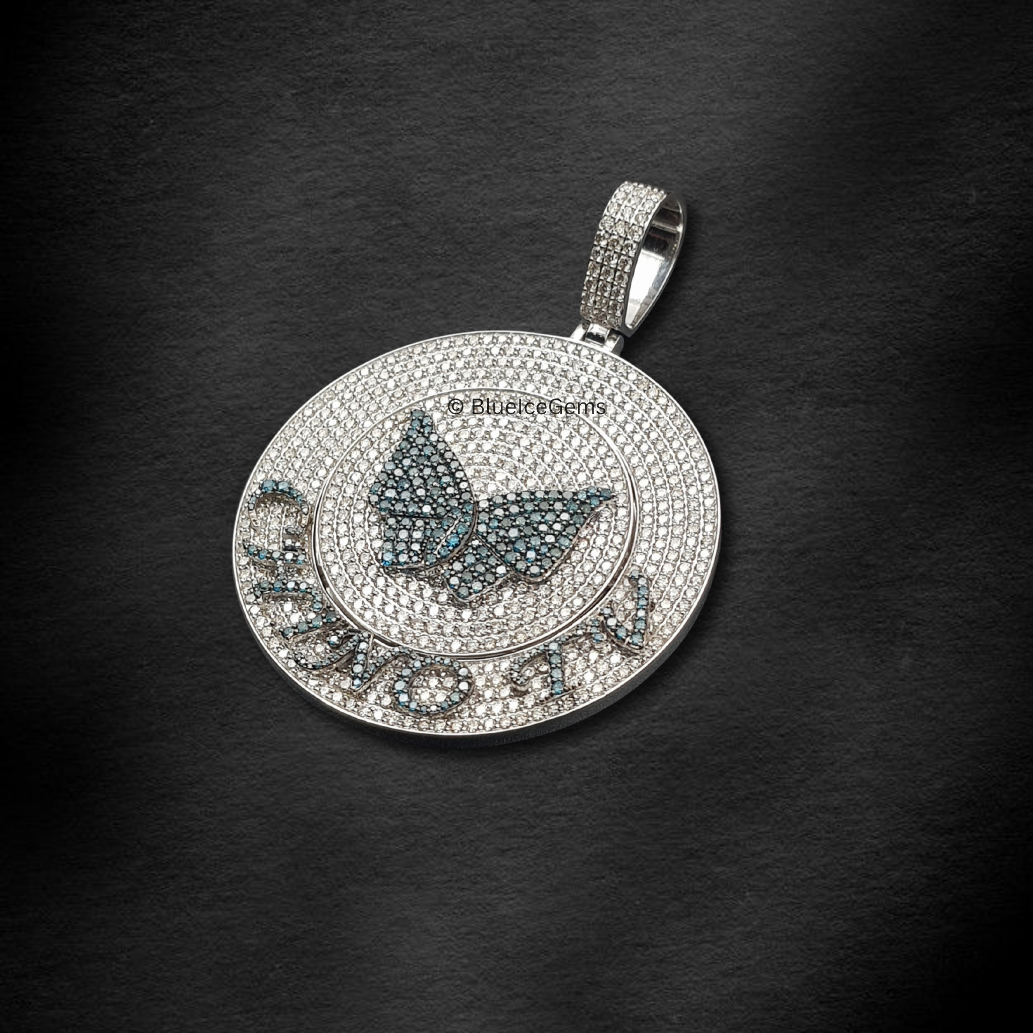 The "Chino" Diamond Butterfly Medallion Pendant