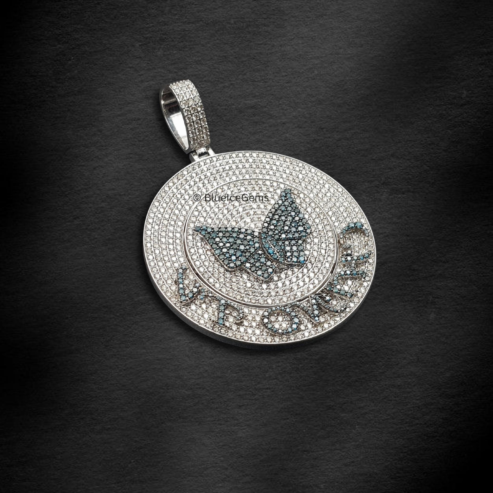 The "Chino" Diamond Butterfly Medallion Pendant