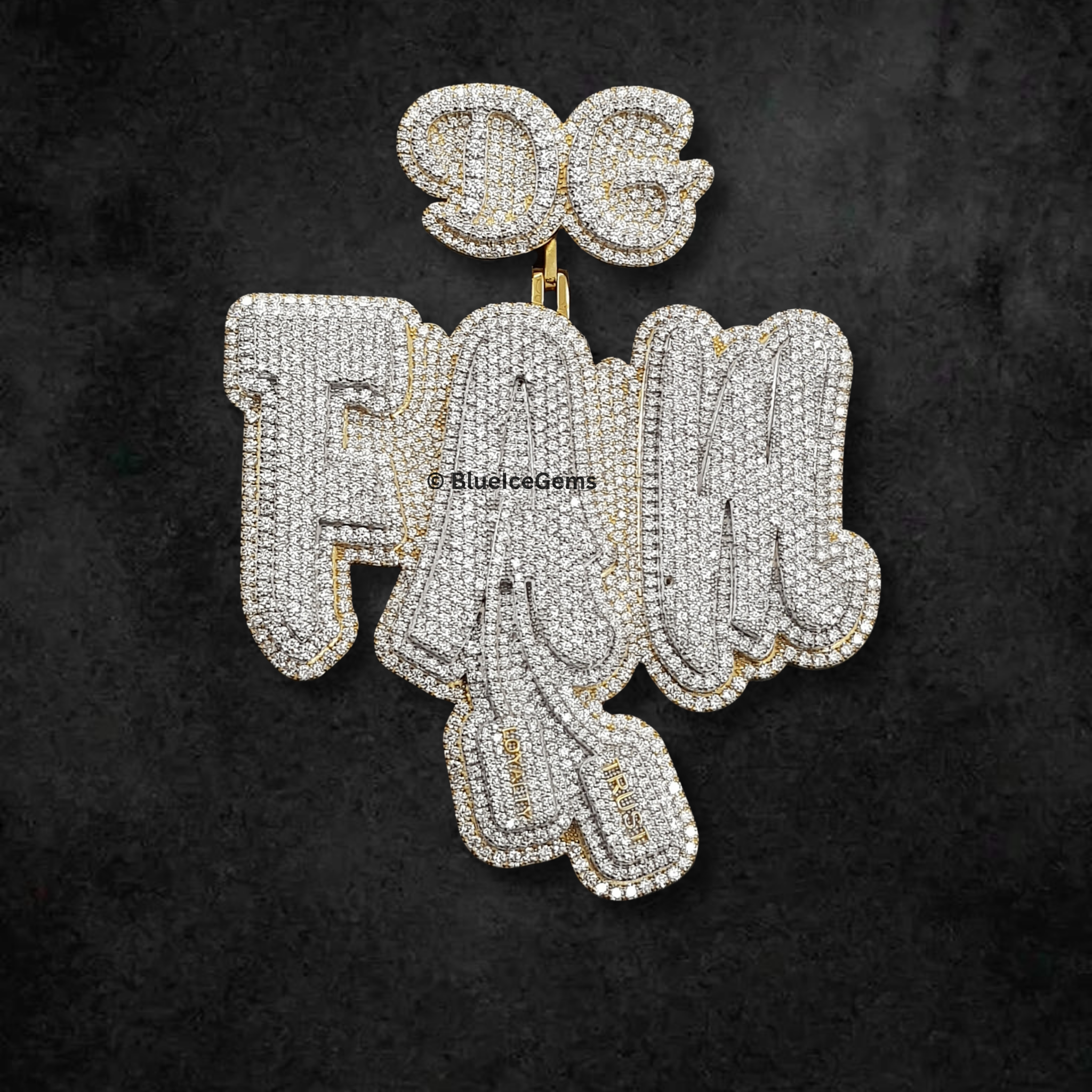 The "DG FAM TRUST" Diamond Statement Pendant
