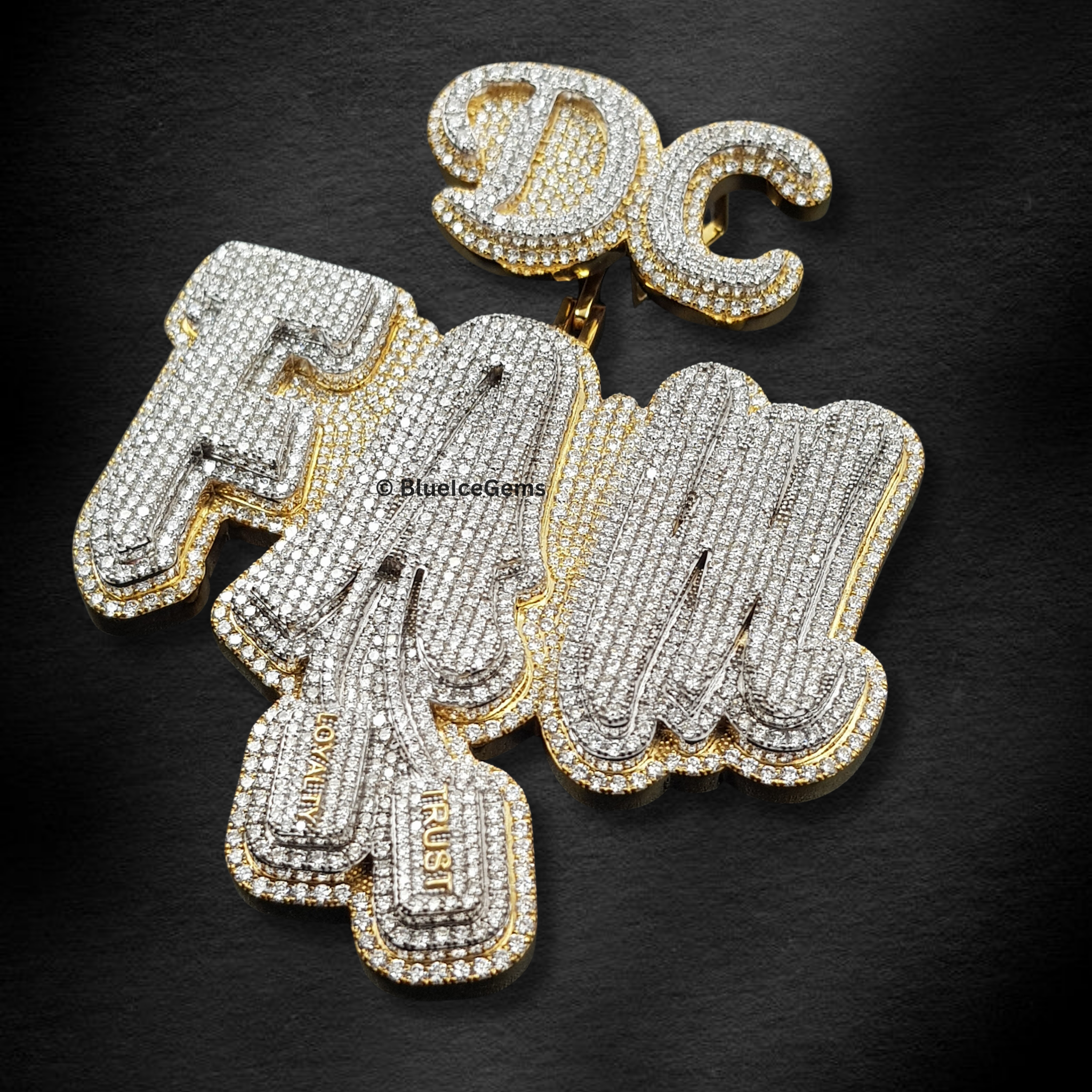 The "DG FAM TRUST" Diamond Statement Pendant