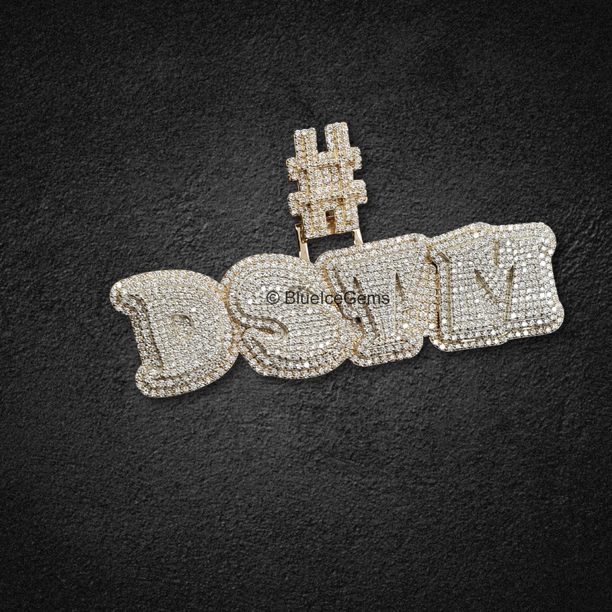The "DSTM" Diamond Tag Pendant