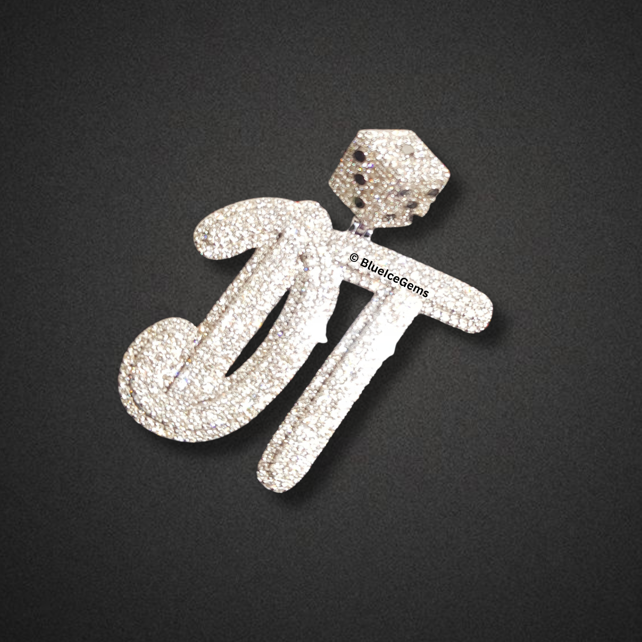 The "DT" Lucky Dice Diamond Pendant
