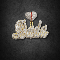 The "Dada" Broken Heart Diamond Pendant