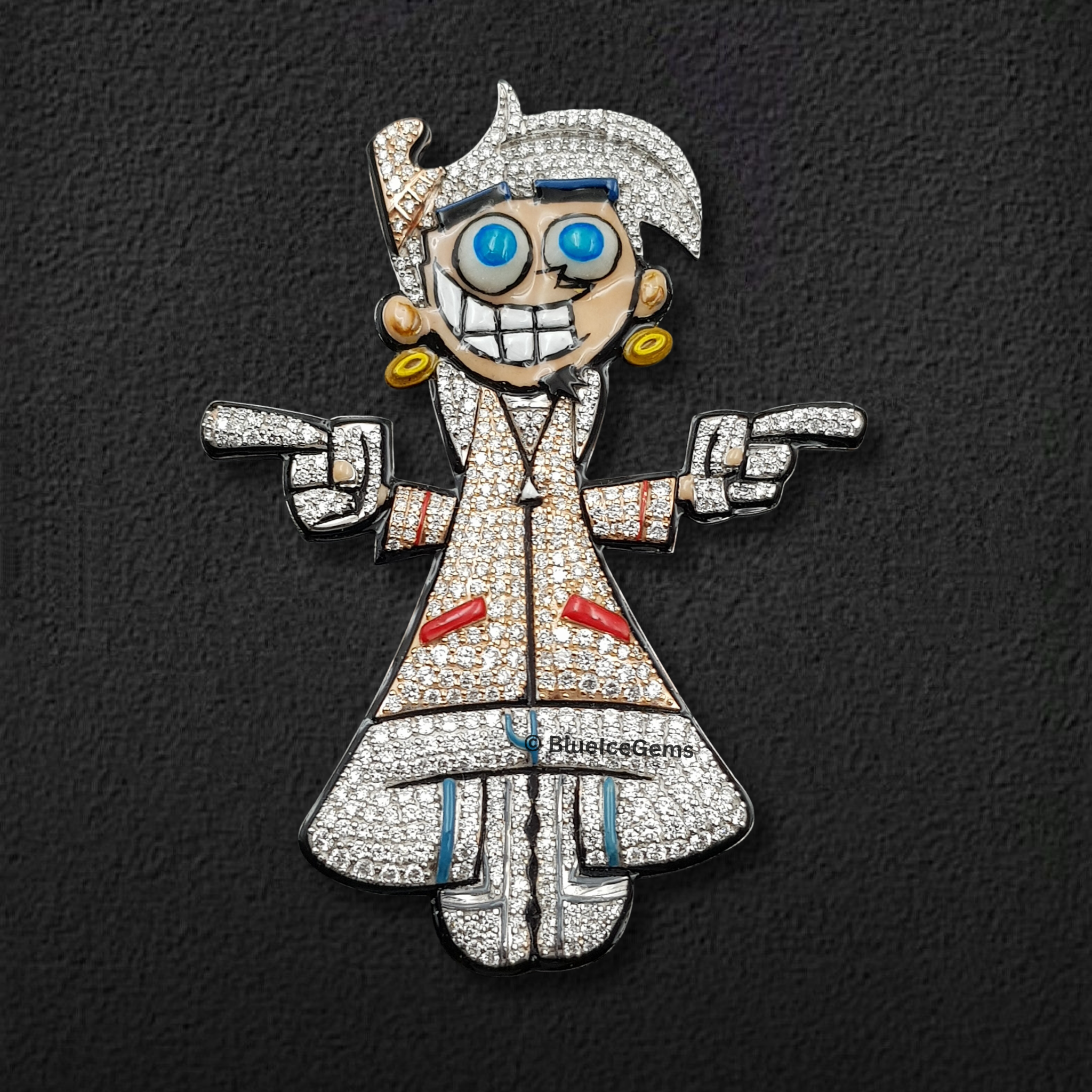 The "Diamond Denzel" Cartoon Character Pendant