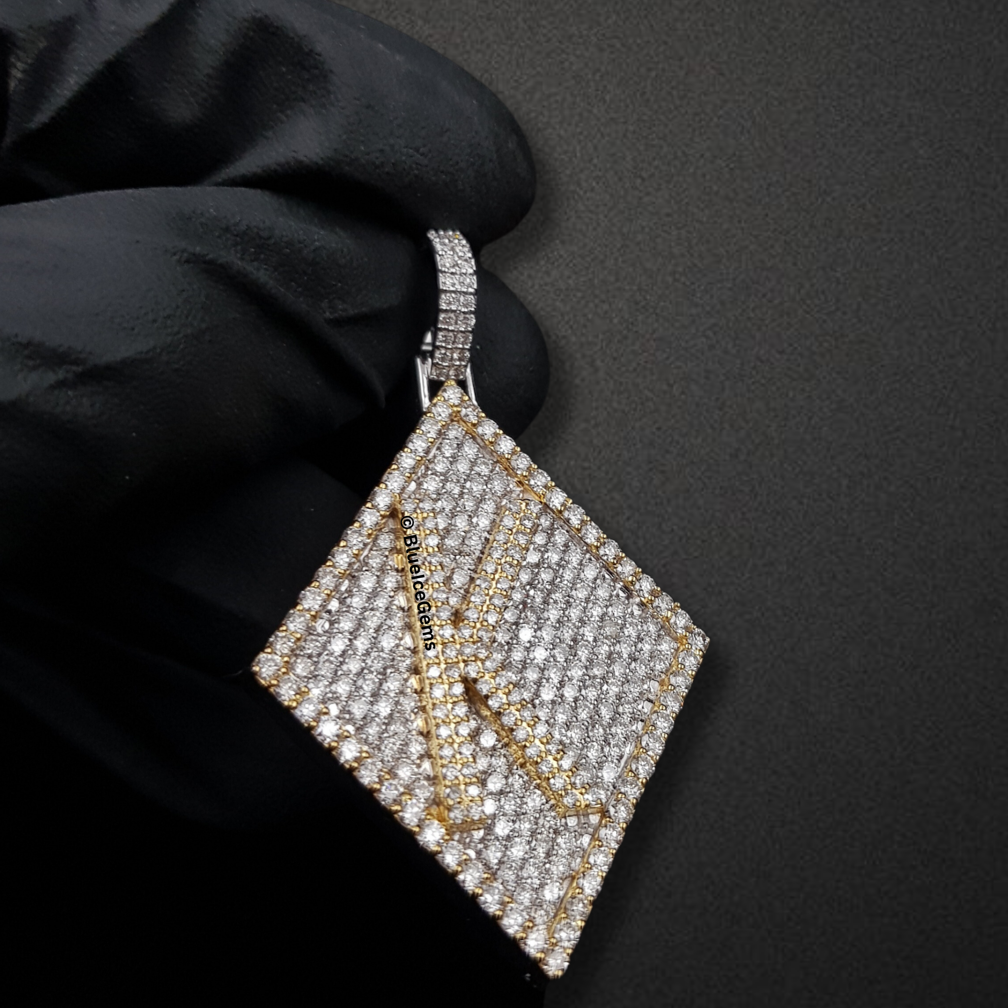 The "Diamond Envelope" Statement Pendant