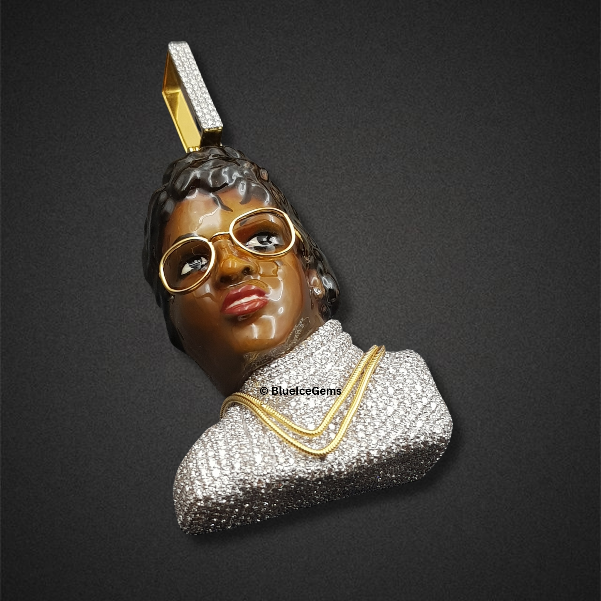 The "Diamond Icon" Bespoke Bust Pendant