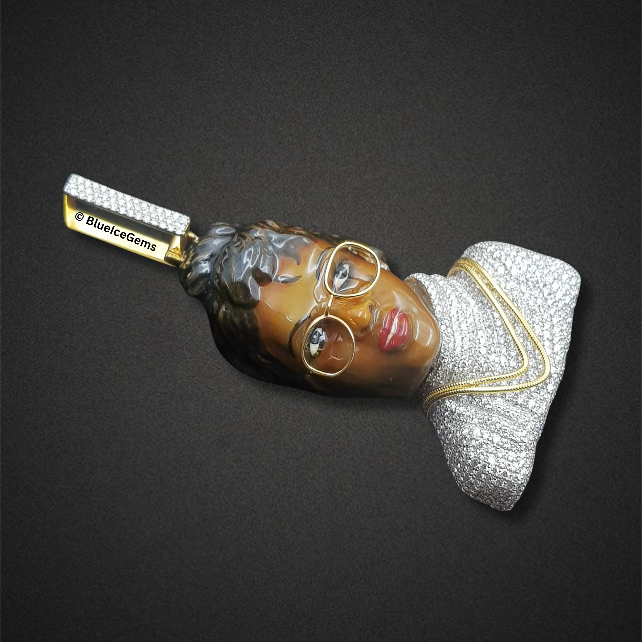 The "Diamond Icon" Bespoke Bust Pendant