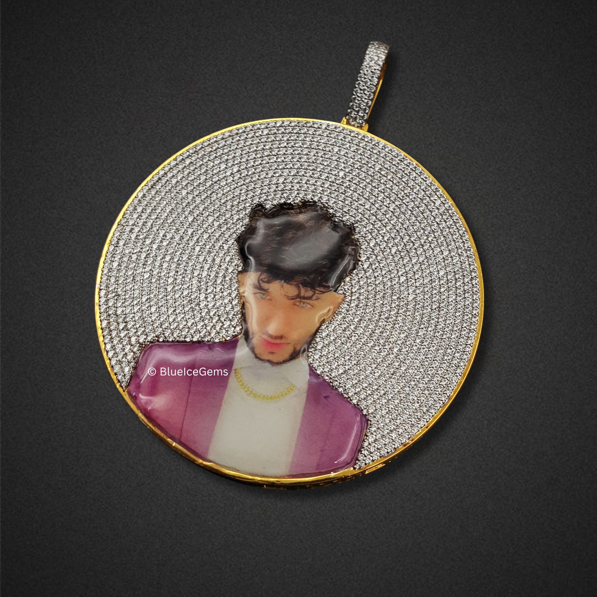 The "Diamond Portrait" Bespoke Medallion Pendant