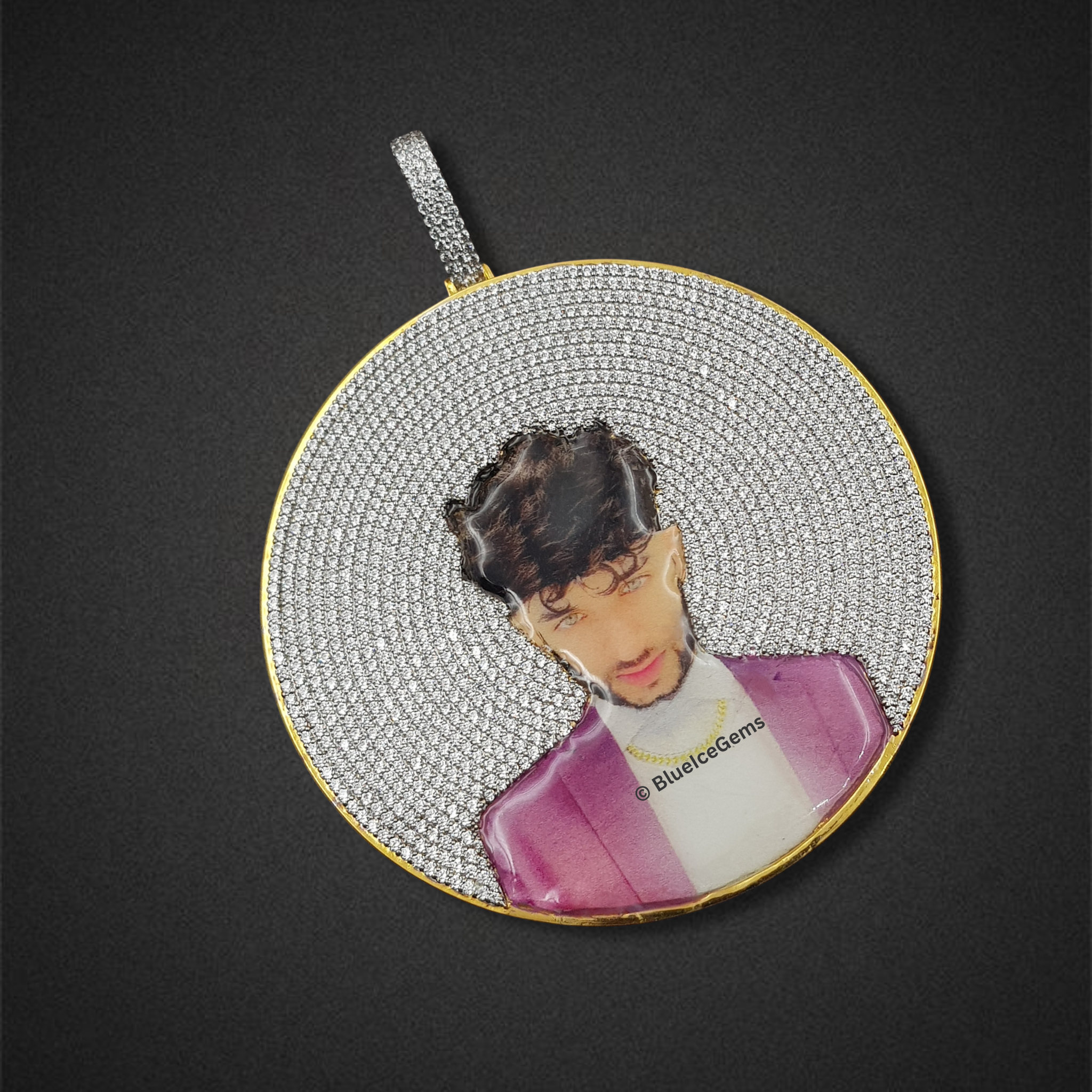 The "Diamond Portrait" Bespoke Medallion Pendant