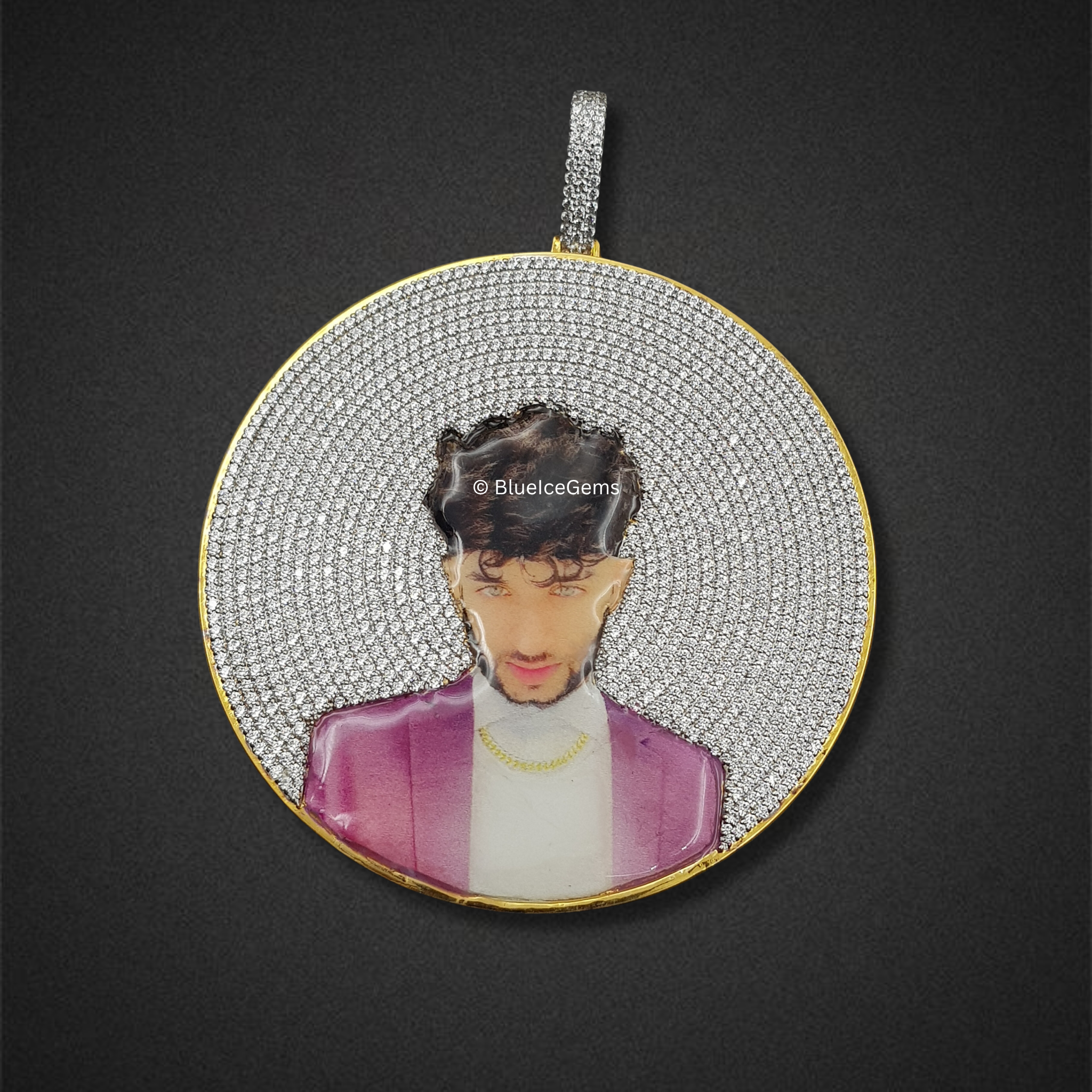 The "Diamond Portrait" Bespoke Medallion Pendant