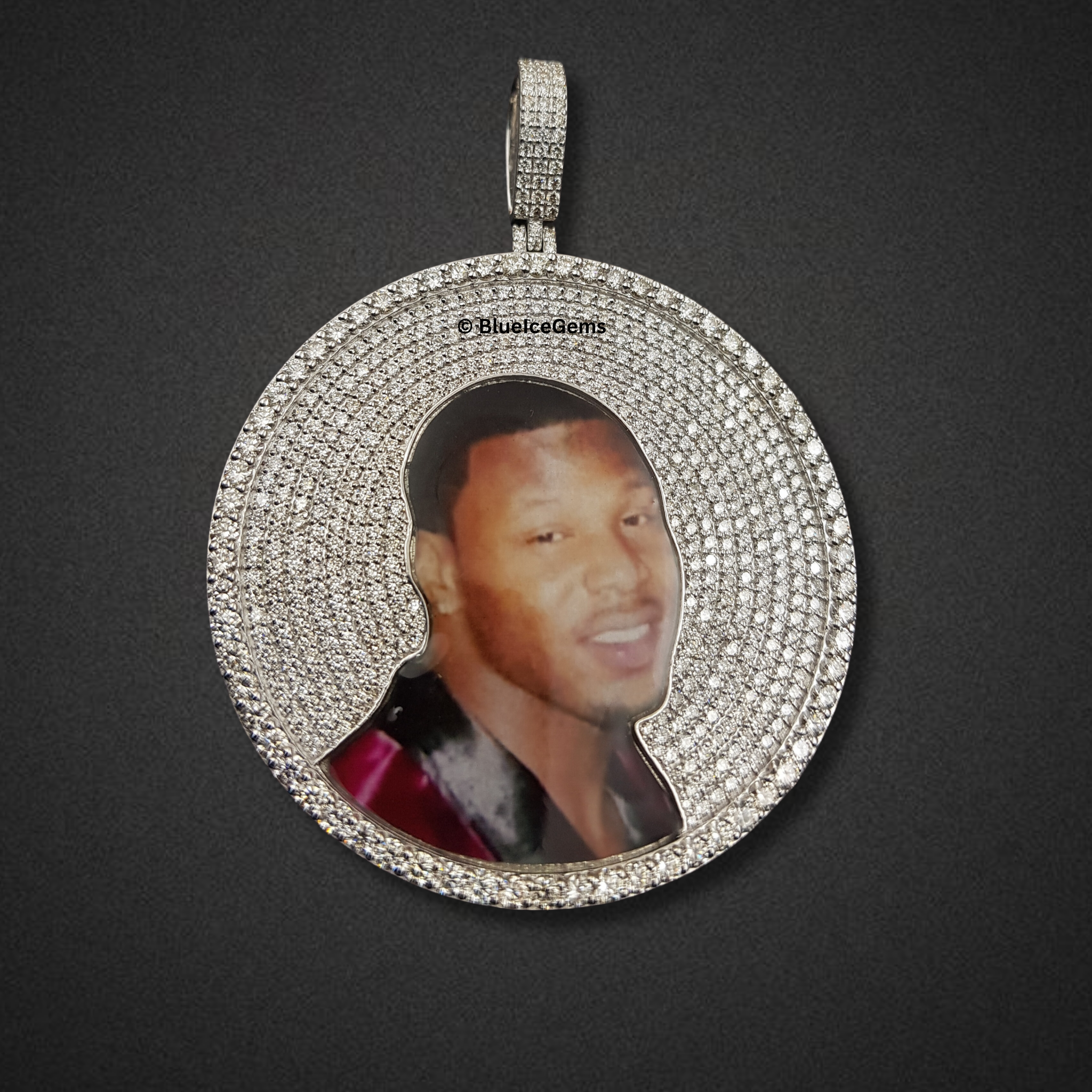 The "Diamond Tribute" Custom Photo Pendant