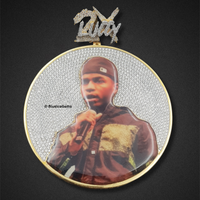 The "Diamond Tribute" Custom Portrait Medallion Pendant