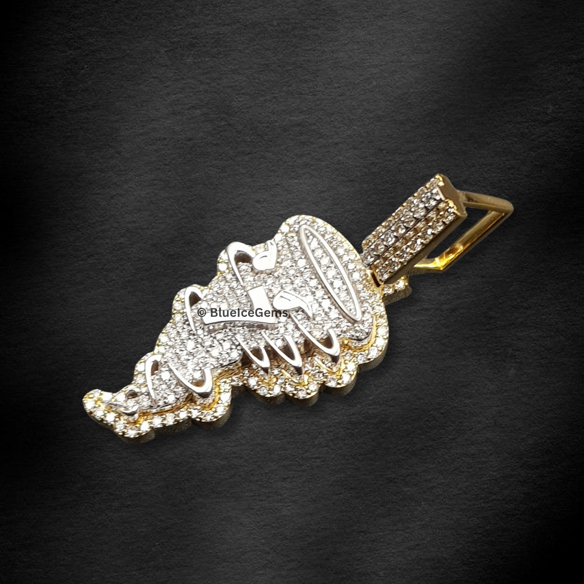 The "Diamond Vortex" Swirl Pendant