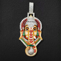 The "Divine Ganesha" Diamond & Enamel Pendant