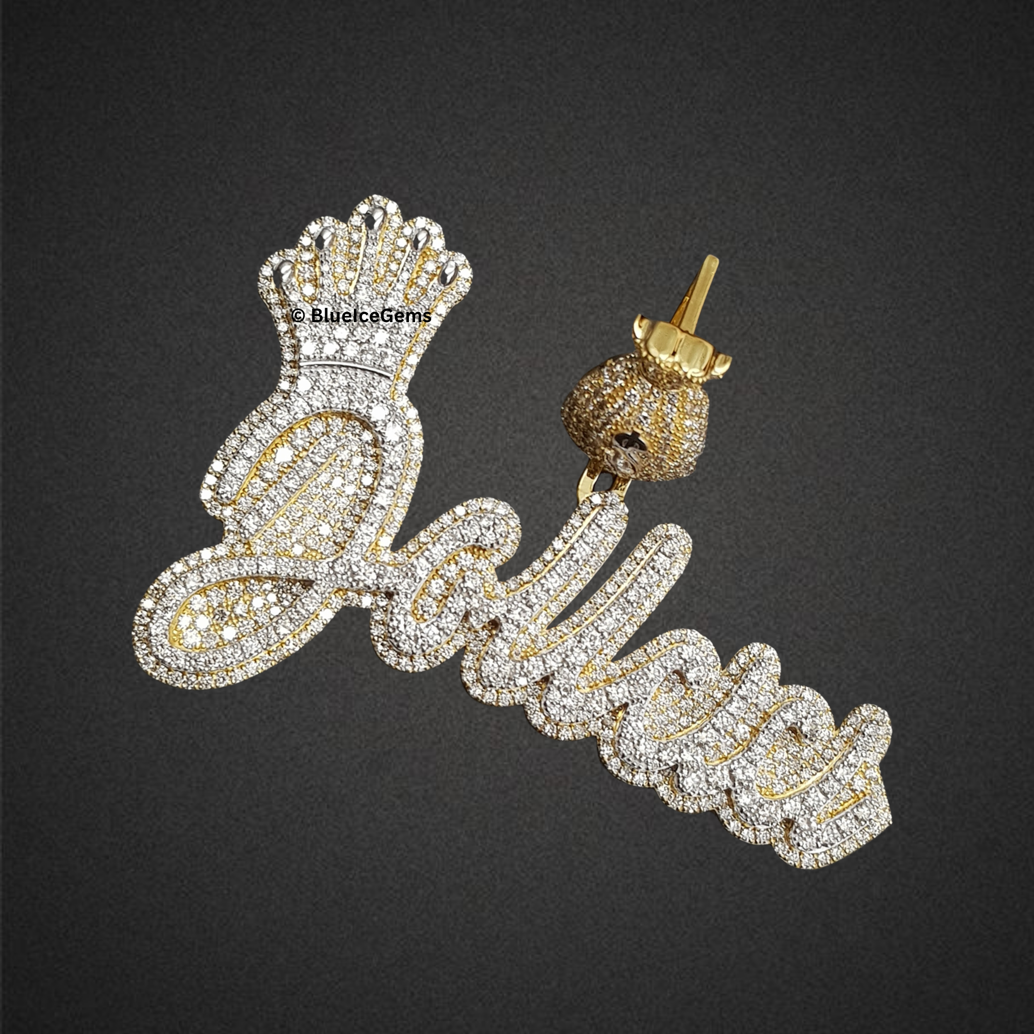 The "Dollas" Money Bag Diamond Pendant