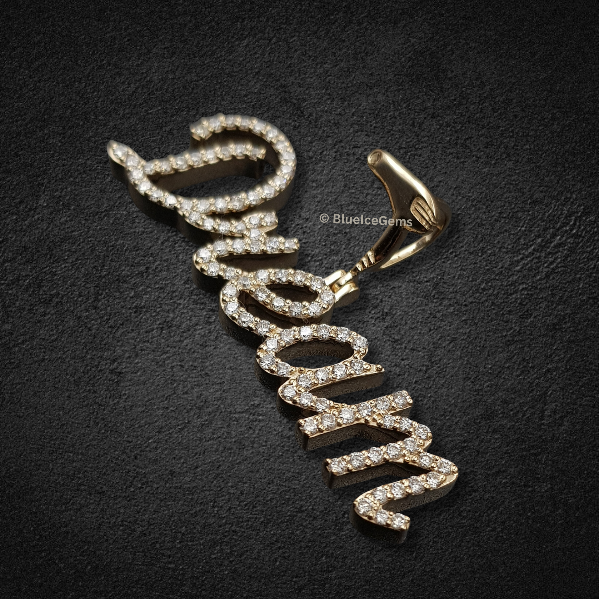 The "Dream Blowout" Diamond Script Pendant