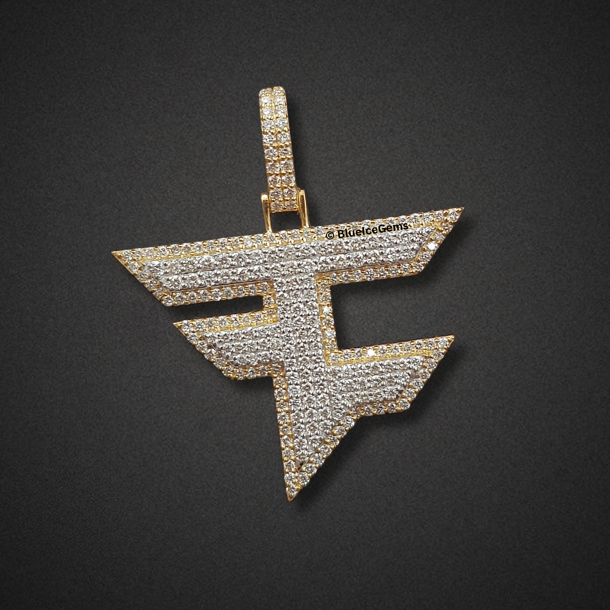 The "FaZe Clan" Diamond Emblem Pendant